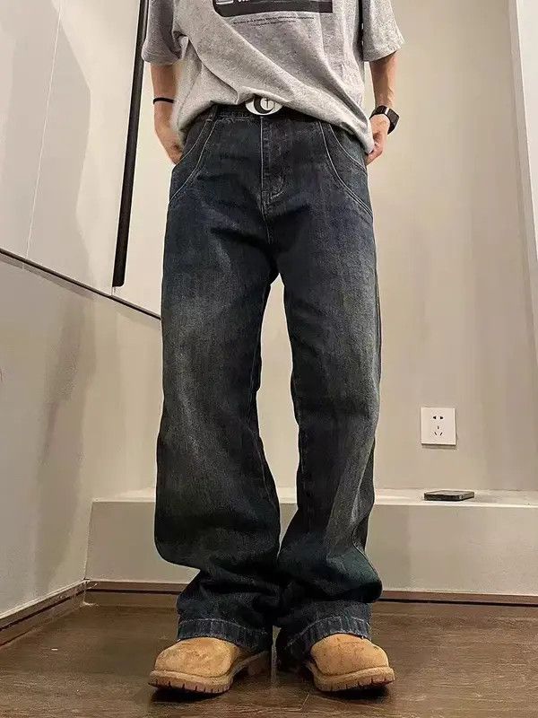 Japanese Brand Kurusu x Miku Men's Vintage Washed Distressed Straight Jeans Size US 32 / EU 48 - 1 Thumbnail