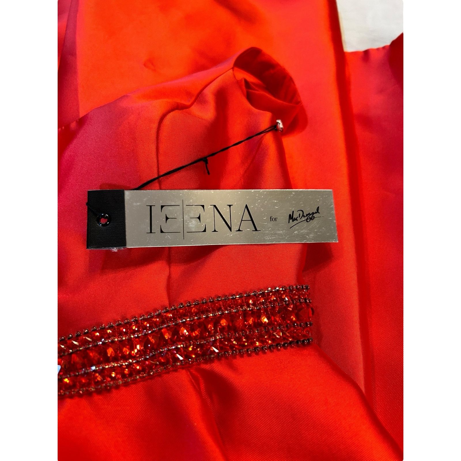 Other NWT IEENA for Mac Duggal Red Cocktail Dress - Size 0 Size XS / US 0-2 / IT 36-38 - 8 Thumbnail