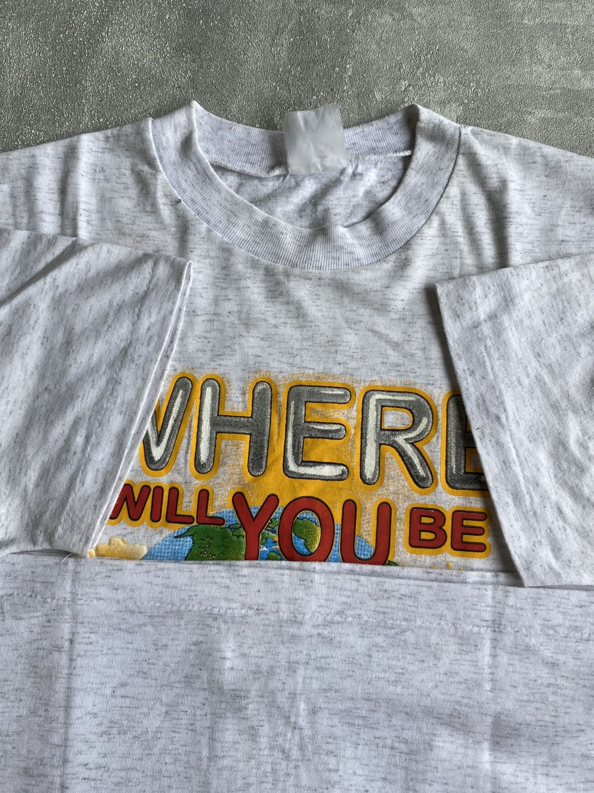 Vintage Vintage “Where Will You Be In 2000 ?” Shirt Size US L / EU 52-54 / 3 - 5 Thumbnail