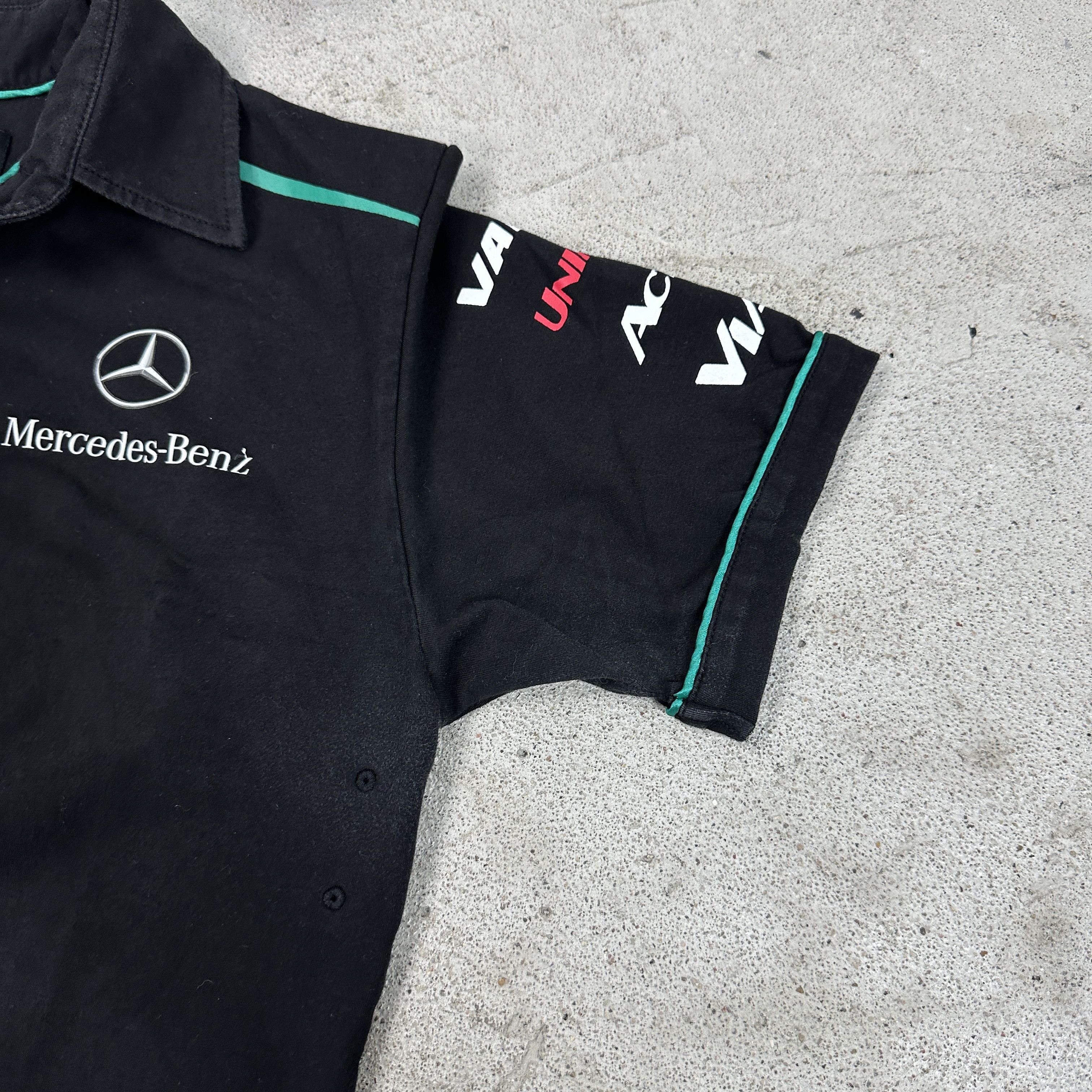 Mercedes-Benz × Vintage Vintage Streetwear Sportswear Mercedes Racing Polo T-shirt Size US M / EU 48-50 / 2 - 2 Thumbnail