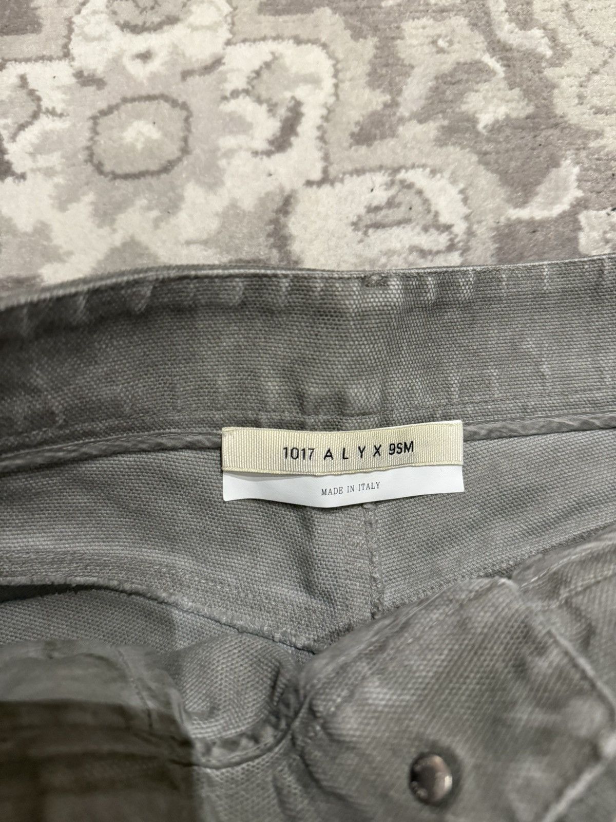 1017 ALYX 9SM Green Overdyed Skater Cargo Pants Size US 32 / EU 48 - 3 Thumbnail