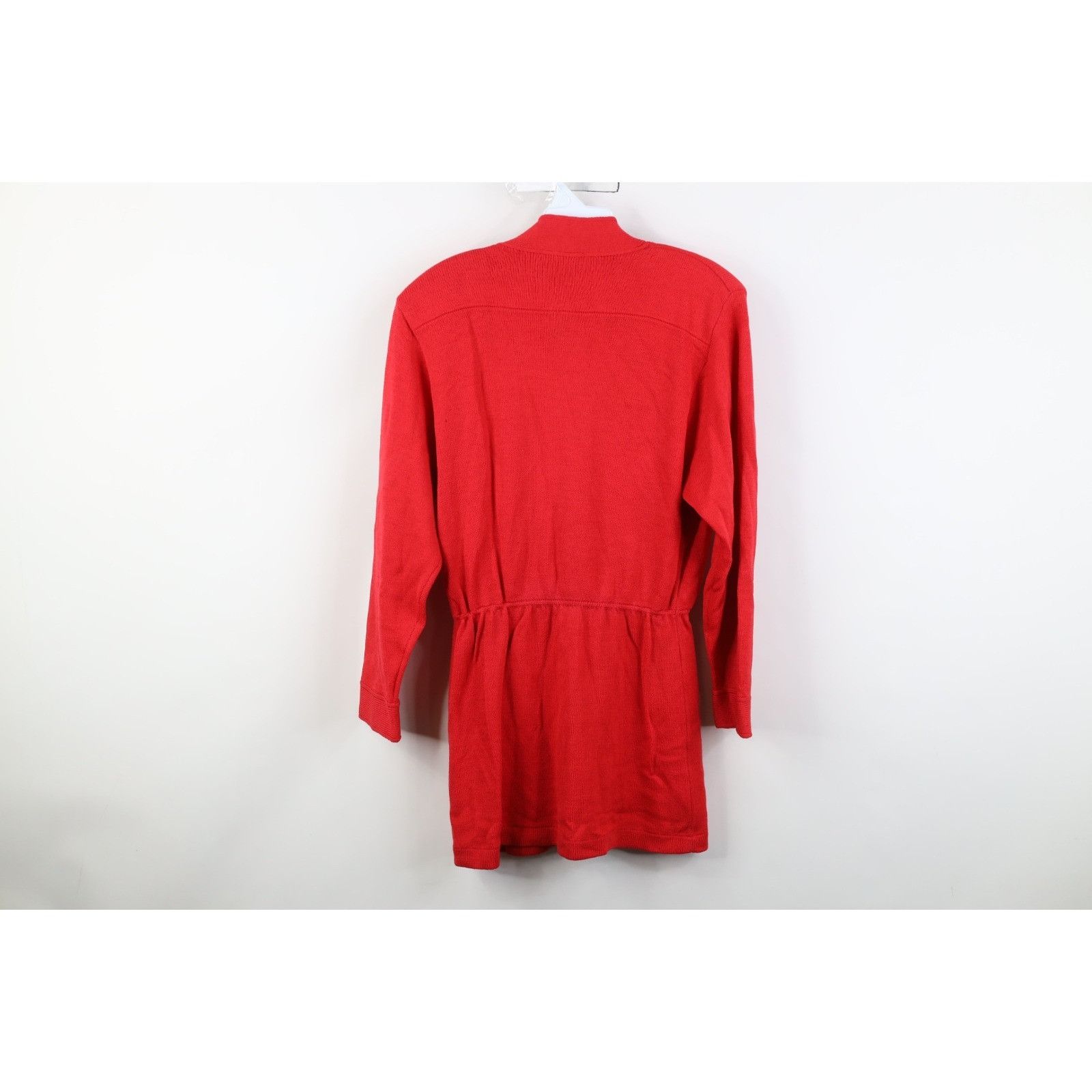 St. John Vintage 80s St John Marie Gray Wool Knit Cardigan Sweater Size L / US 10 / IT 46 - 14 Thumbnail