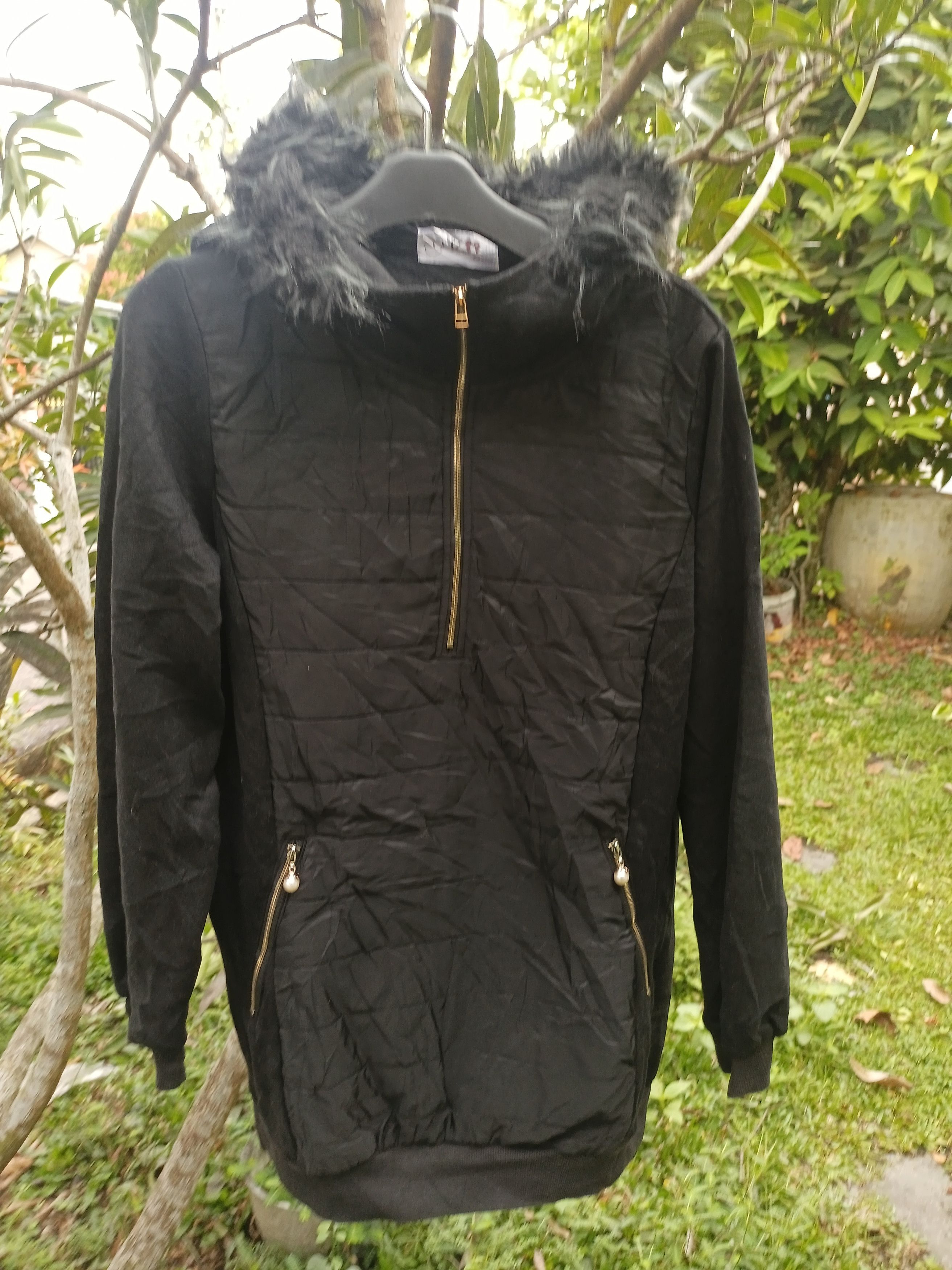 Other Crazy Black Half Zipper Fur Hoodie Lgb Style Size US L / EU 52-54 / 3 - 22 Thumbnail
