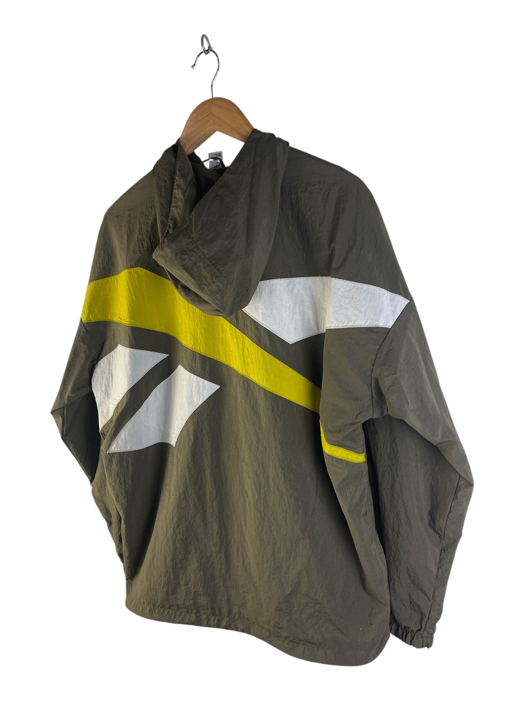 Reebok Vintage Y2K Reebok Vector Windbreaker Jacket Hooded Nylon Size US L / EU 52-54 / 3 - 5 Thumbnail
