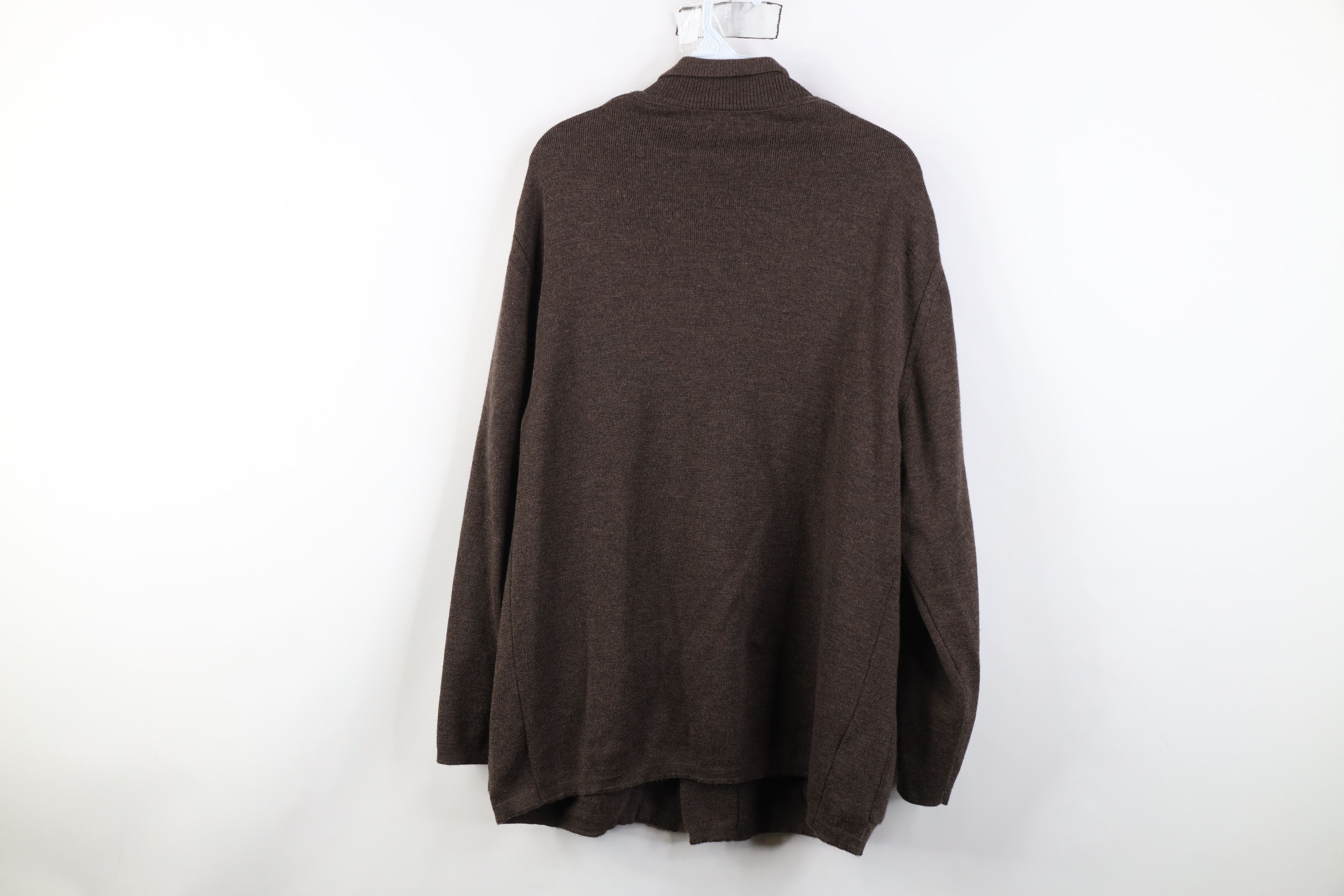 Vintage Vintage 90s Streetwear Merino Wool Knit Cardigan Sweater Size US XXL / EU 58 / 5 - 14 Thumbnail