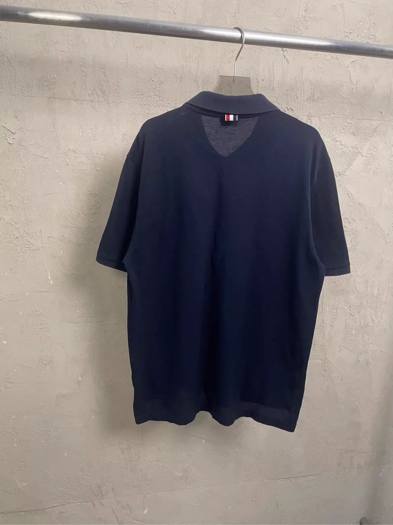 Thom Browne Thom Browne size4 Blue and green pocket colored strip Polo Size US XL / EU 56 / 4 - 2 Thumbnail