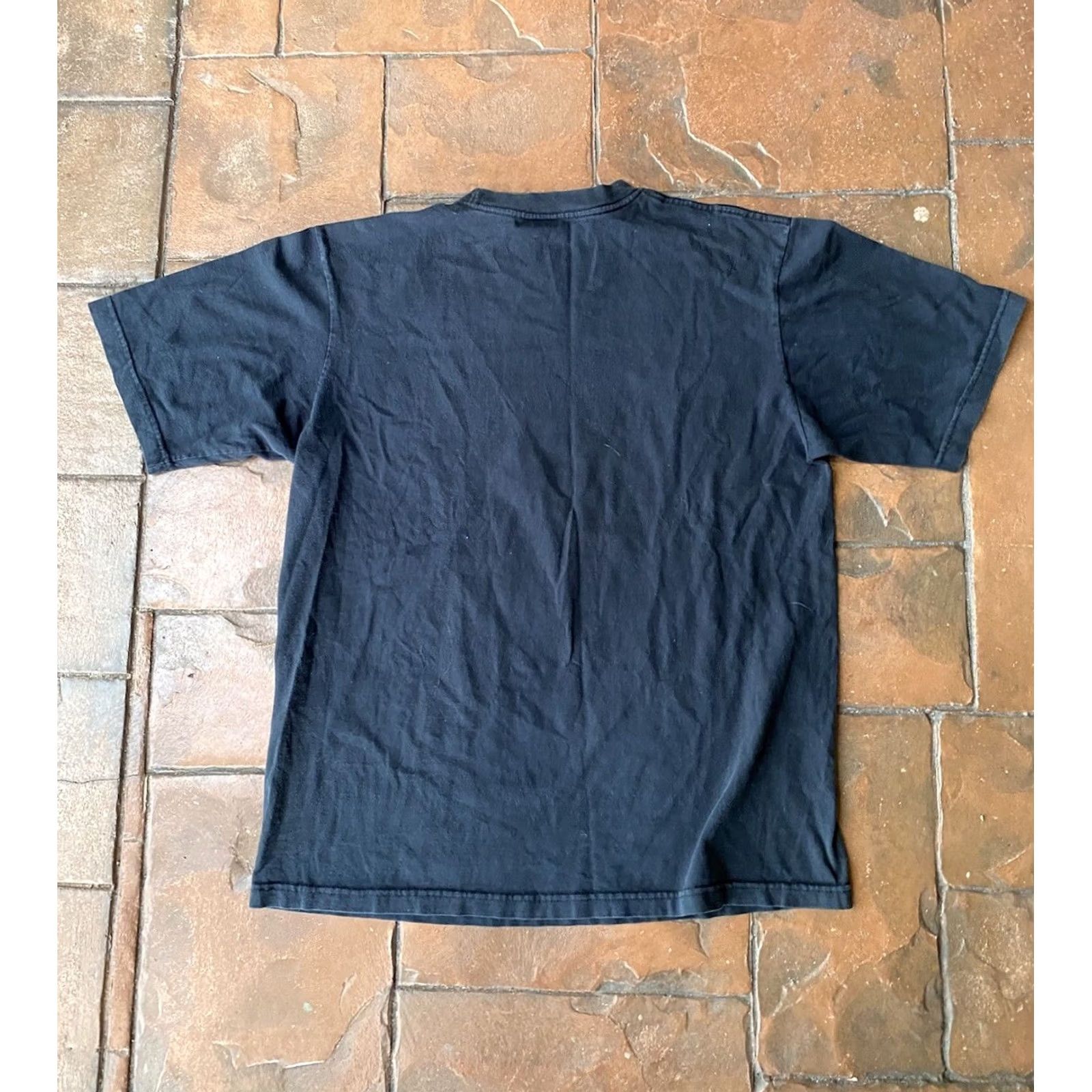 Avirex VINTAGE Avirex Skull Cyber T-Shirt Mens Large Black Cotton Short Sleeve Crew Neck Grunge Skulls Y2K Size US L / EU 52-54 / 3 - 3 Thumbnail