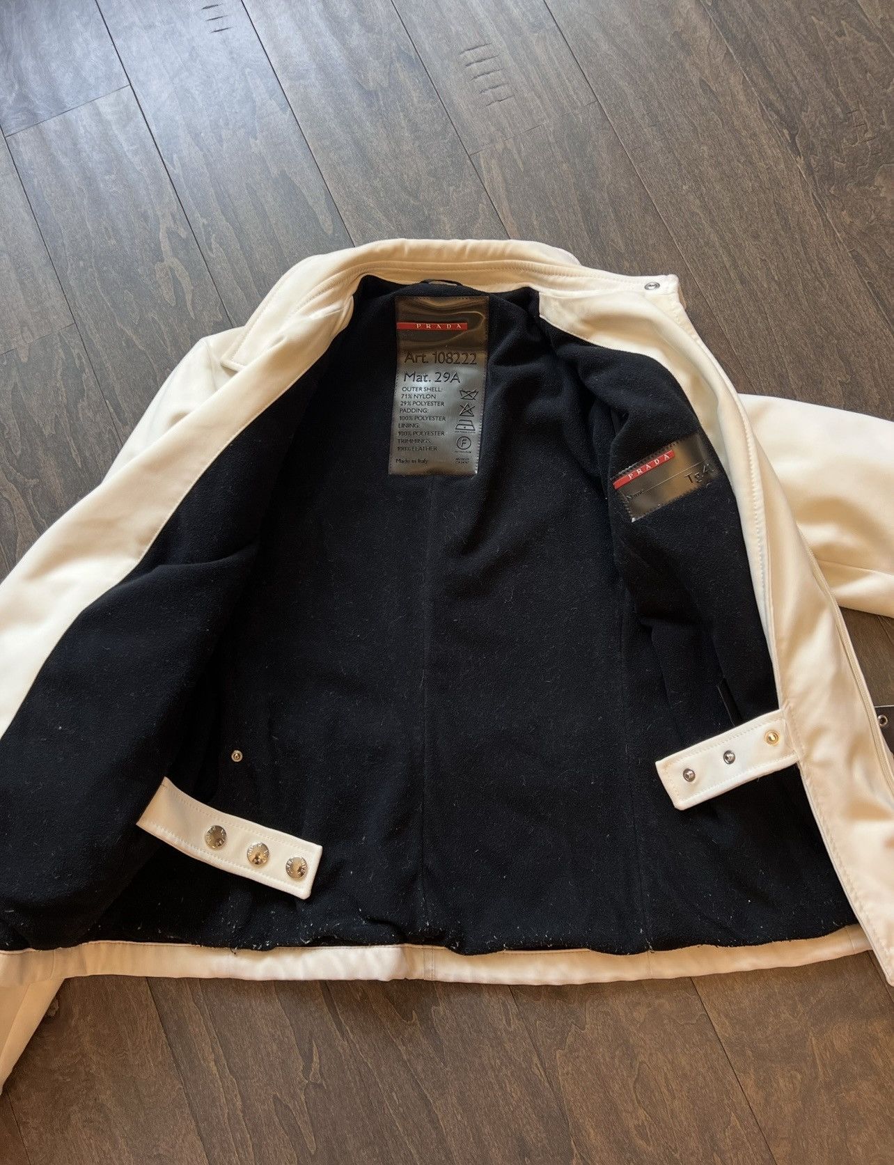 Prada Prada Belted Vintage biker jacket Size S / US 4 / IT 40 - 4 Thumbnail