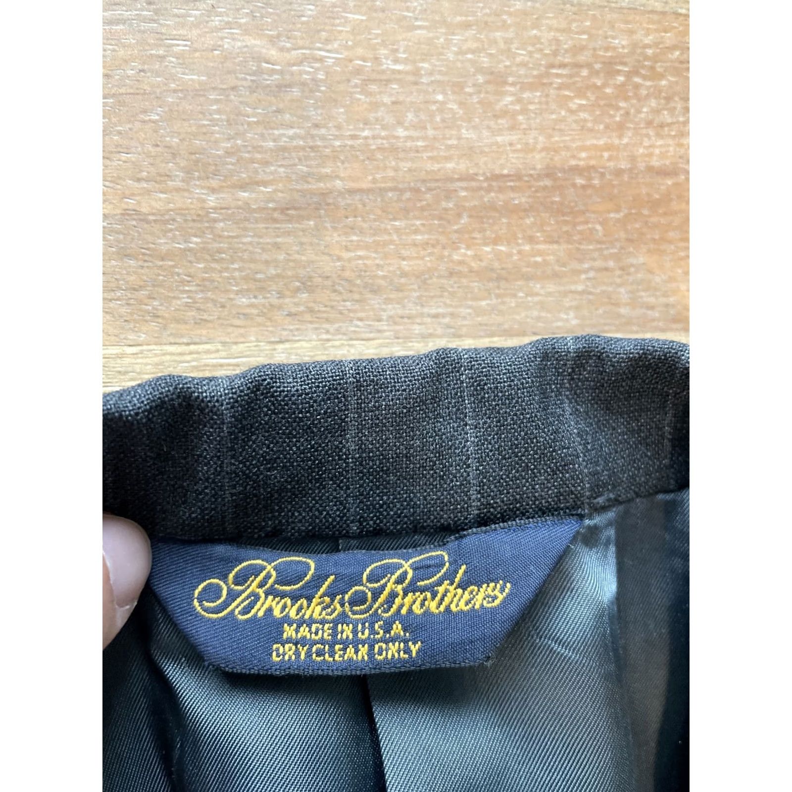 Brooks Brothers VINTAGE Brooks Brothers Makers Brooksease Blazer Jacket 100% Wool Blue Size 41 USA Classic Size 42R - 3 Thumbnail