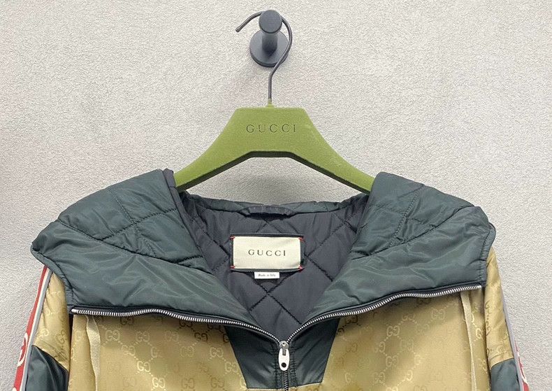 Gucci Gucci Green retro GG caccard color block jacket 2502-Nextar Size US S / EU 44-46 / 1 - 4 Thumbnail