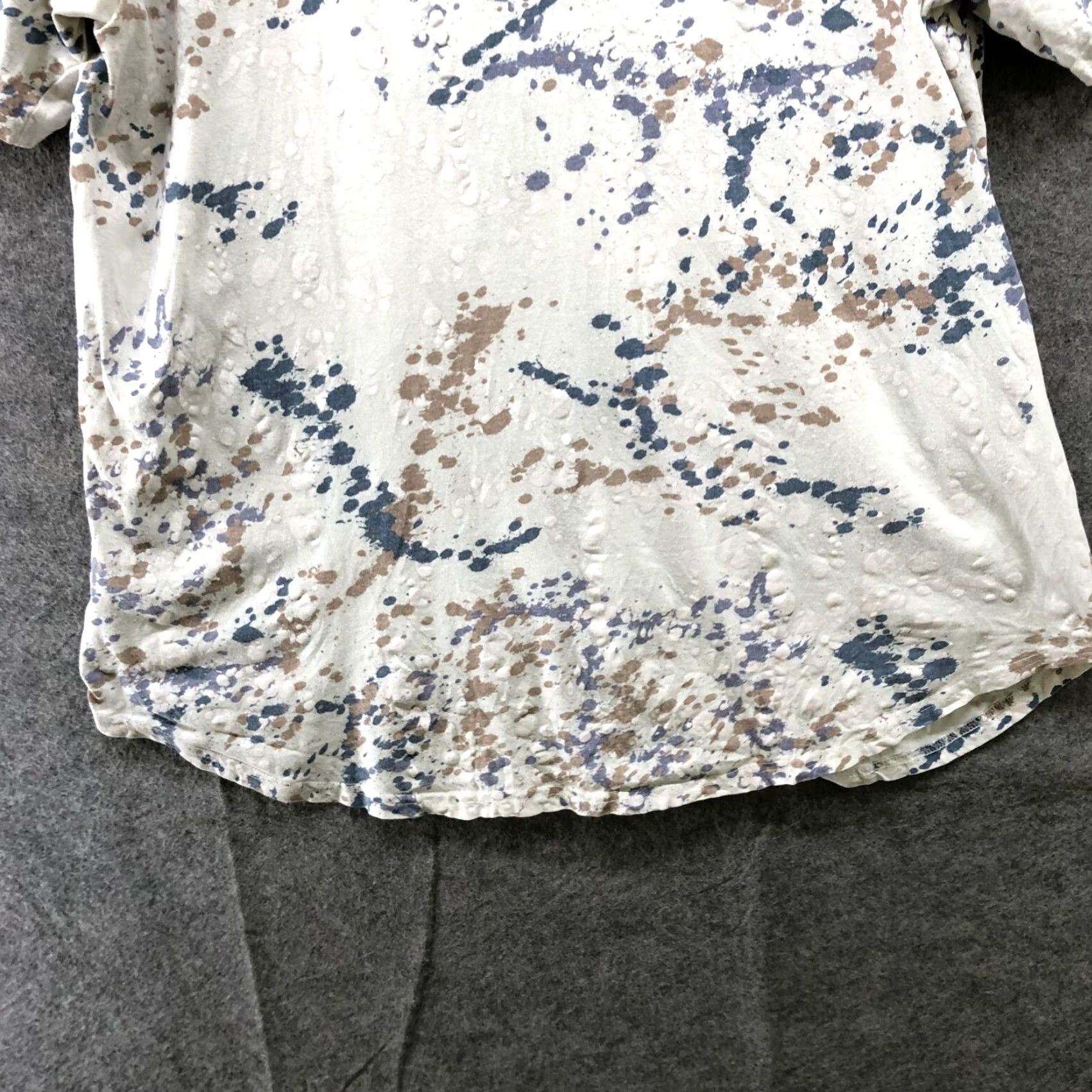 Pacsun PacSun Paint Splatter Graphic Print Short Sleeve T Shirt Mens Large Beige Multicolor Size US L / EU 52-54 / 3 - 4 Thumbnail