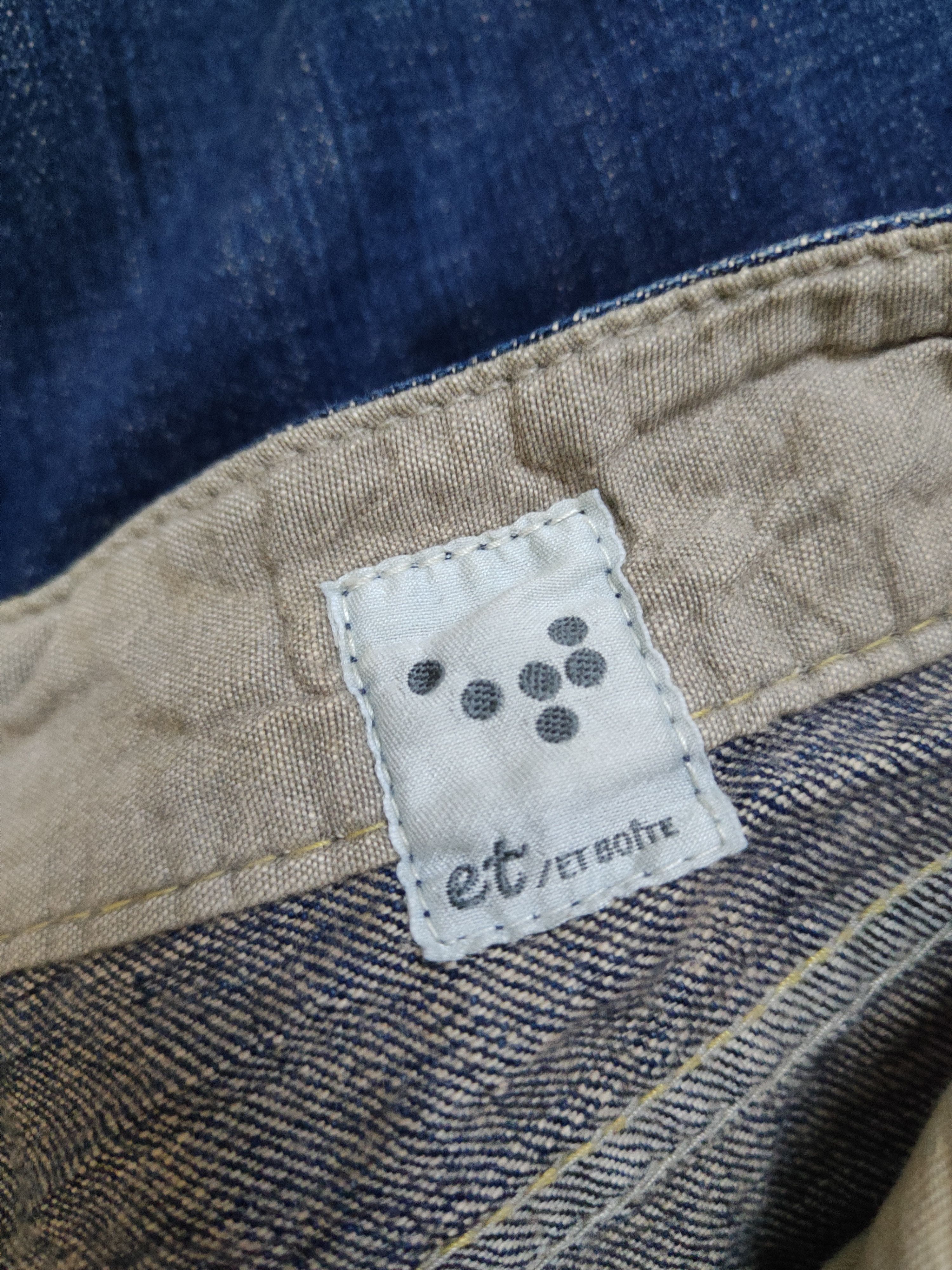 Japanese Brand Et Boite Dark Blue Distressed Ripped denim Jeans #W2058 Size 28" / US 6 / IT 42 - 16 Thumbnail