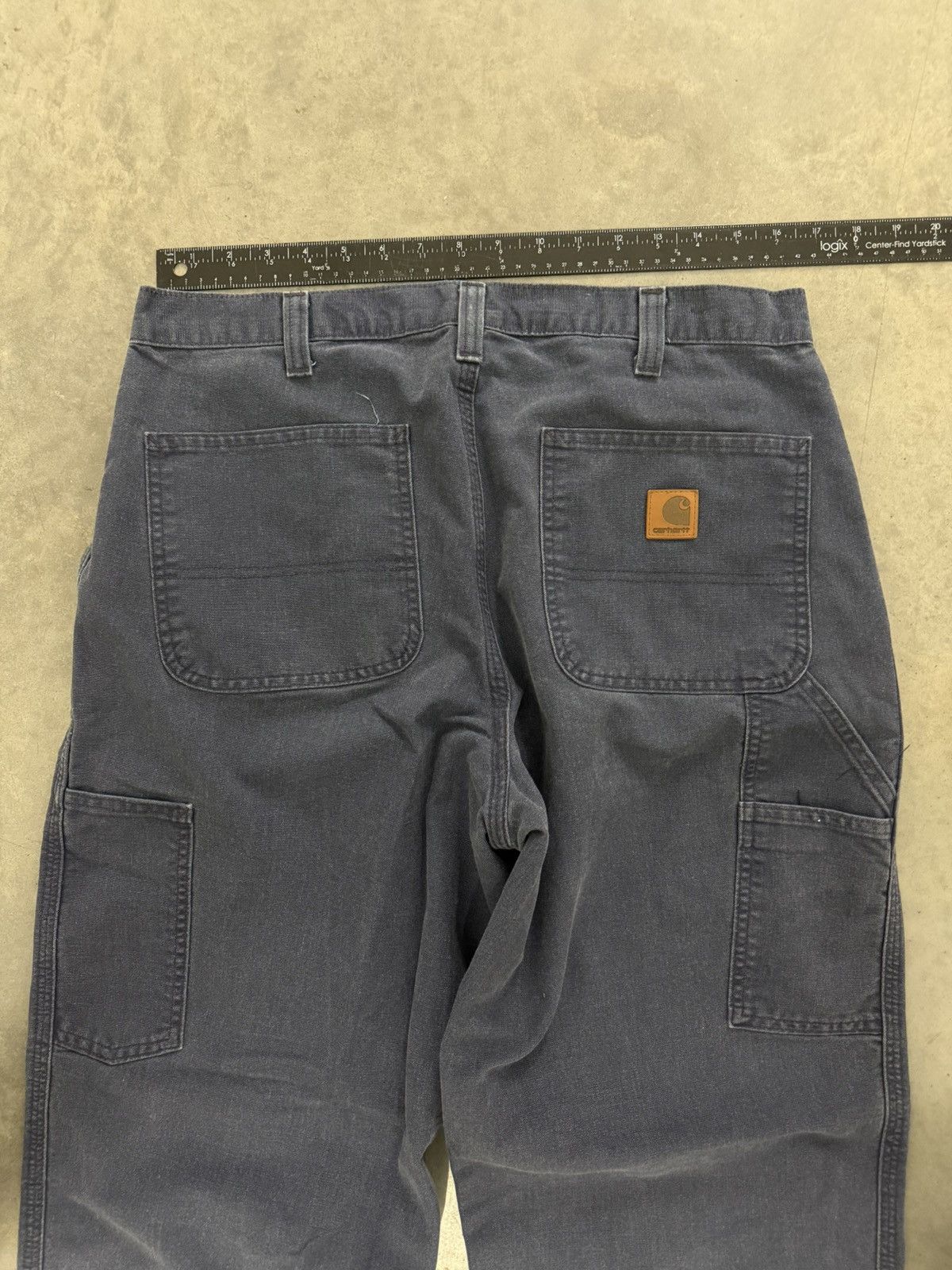 Carhartt Carhartt Dungaree Navy Carpenter Pants 2000s Utility Union Size US 33 - 2 Thumbnail