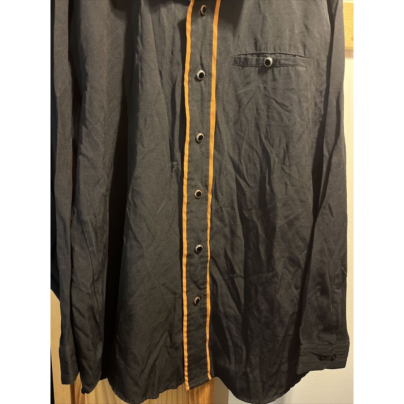 Supreme Fontelli By Supreme VTG Men’s XL Black Rayon Polyester Shirt Size US XL / EU 56 / 4 - 6 Thumbnail