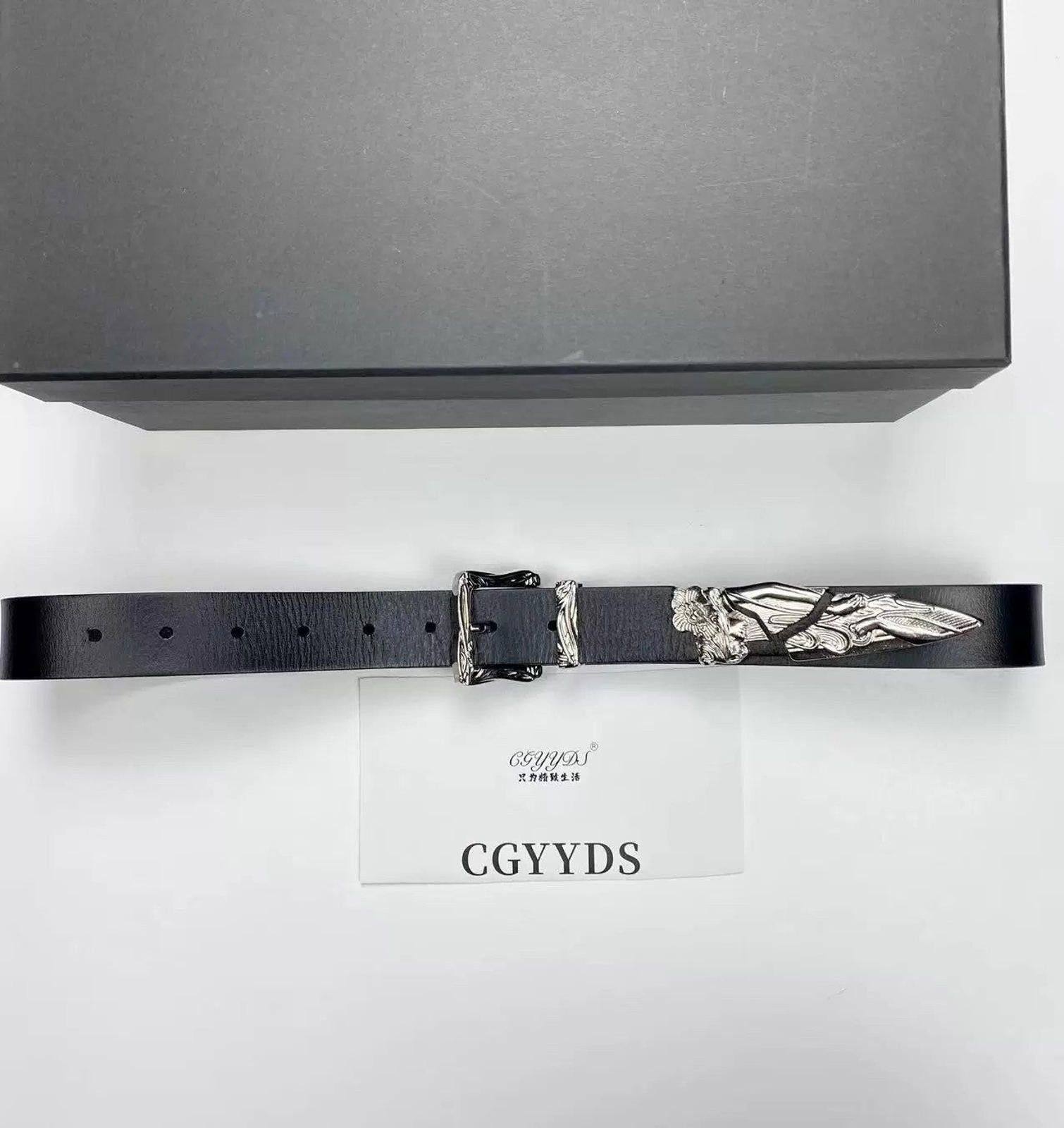 Japanese Brand Western Sword Belt – Carved Blade Detail, Y2K Style Size ONE SIZE - 4 Thumbnail