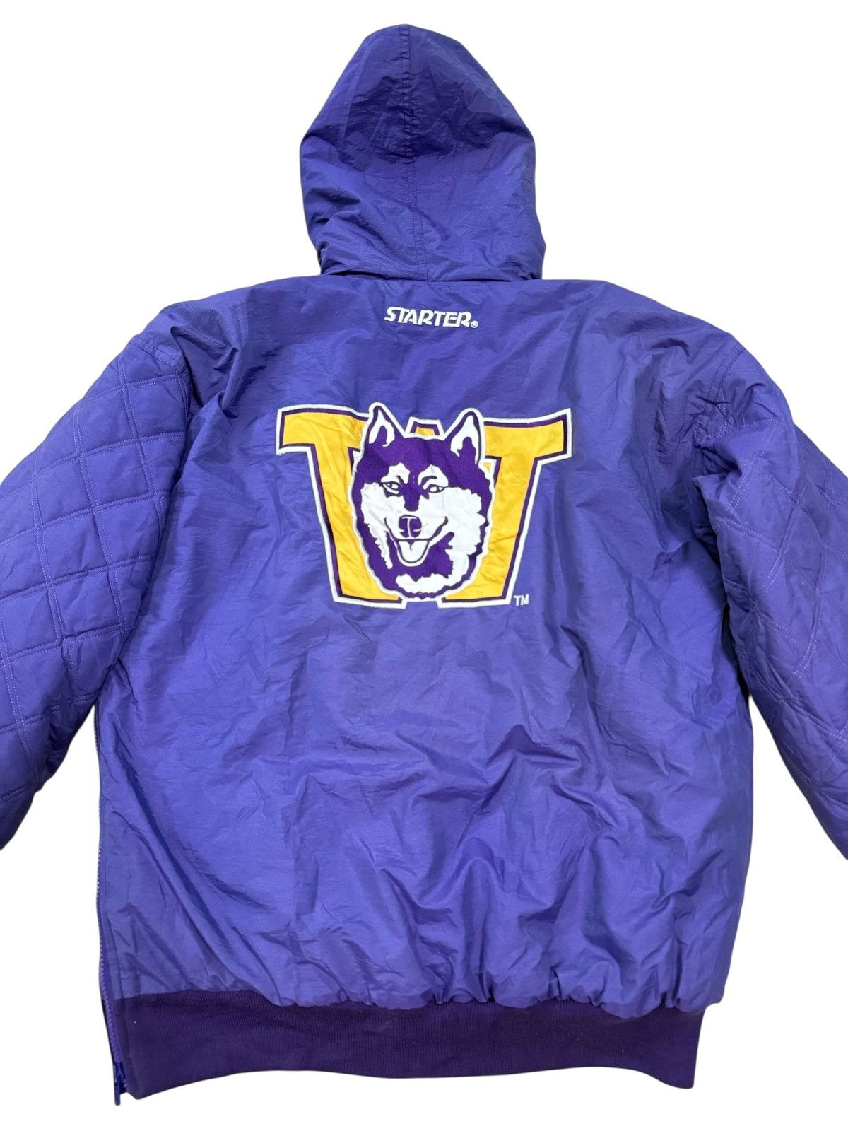 Kanto Starter RARE VINTAGE 90s STARTER HUSKIES PUFFER JACKET Size US XL / EU 56 / 4 - 3 Thumbnail