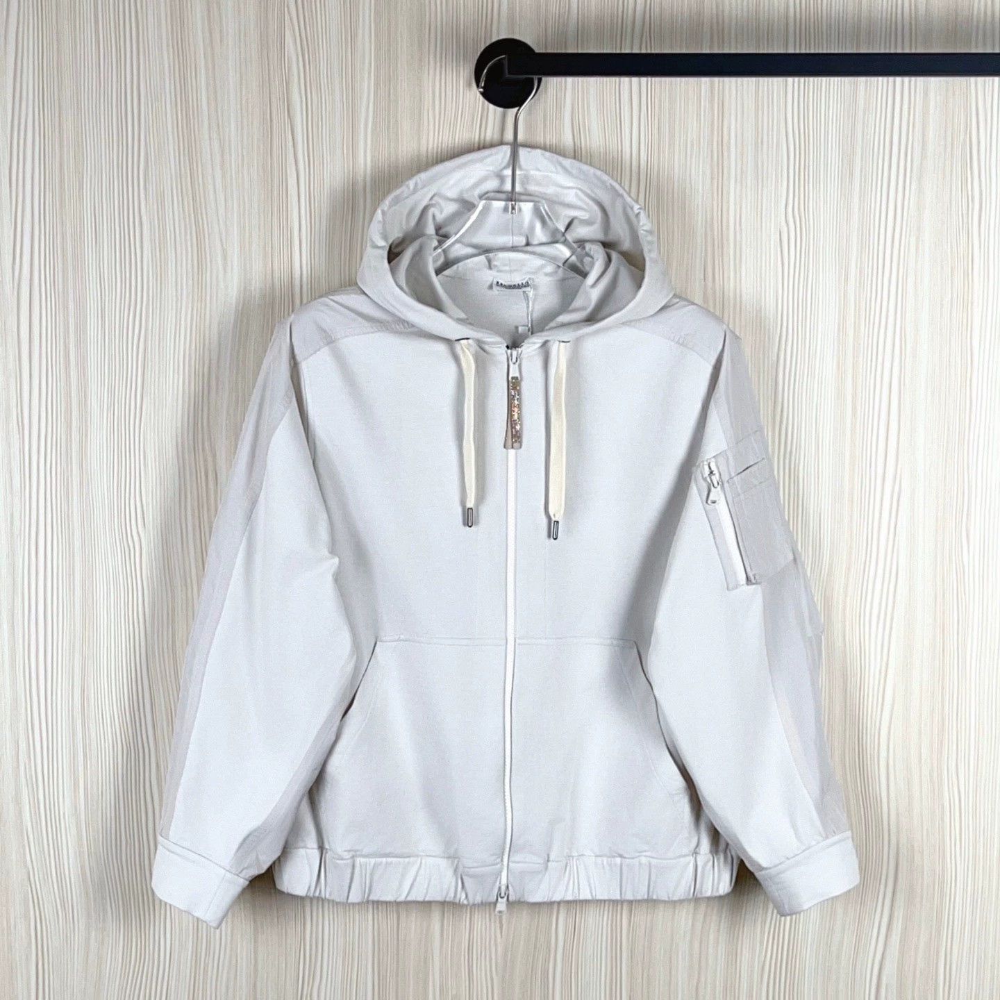 Moncler white zip-up jacket size S Size US S / EU 44-46 / 1 - 1 Thumbnail