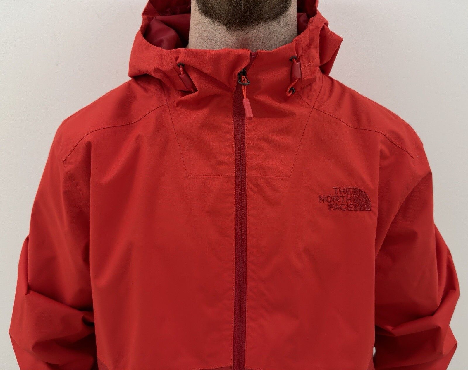 The North Face The North Face Dryvent Hooded Rain Jacket Red Hiking Outdoor Size US L / EU 52-54 / 3 - 2 Thumbnail