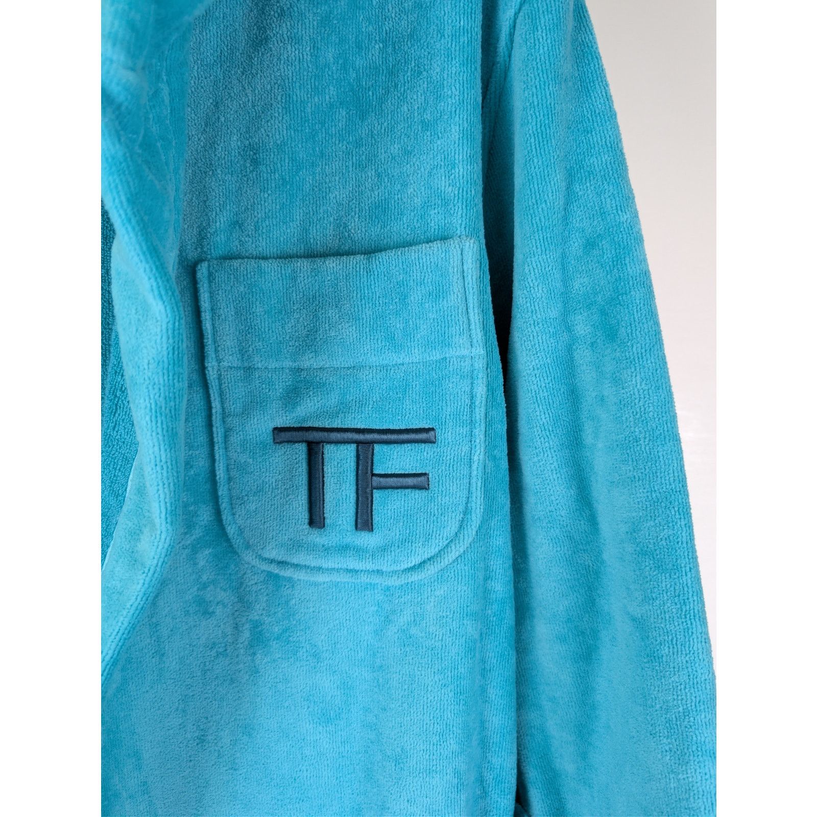 Tom Ford o1rshd1 Bathrobe Robe Coat in Azure Size US M / EU 48-50 / 2 - 6 Thumbnail