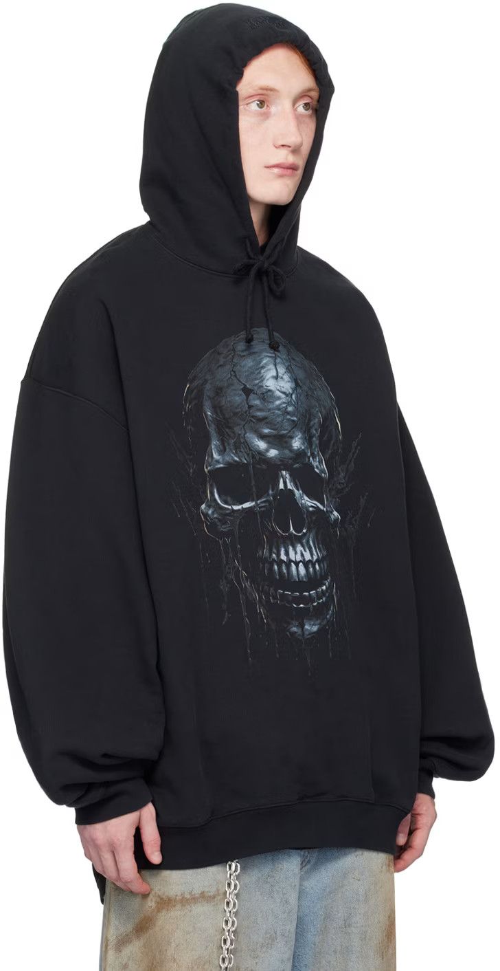 Vetements VETEMENTS Black Skull Metal Hoodie Size US M / EU 48-50 / 2 - 5 Thumbnail