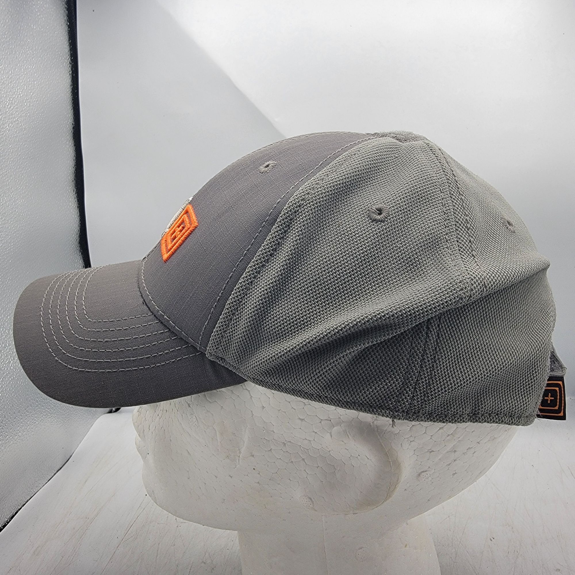 5.11 5.11 Tactical Gray Adjustable Cap With Orange Logo Embroider Size ONE SIZE - 2 Thumbnail