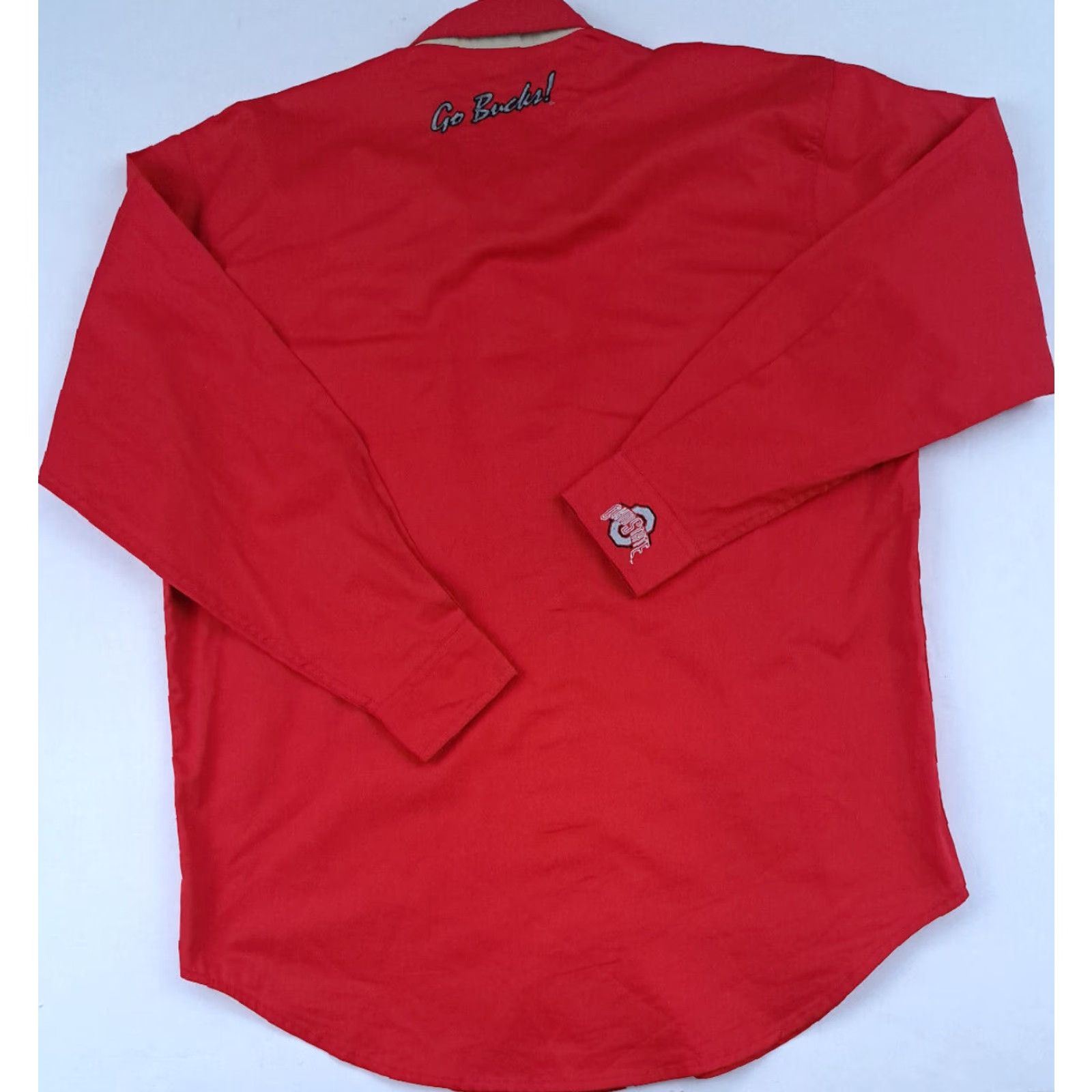 Vintage VINTAGE Ohio State Buckeyes Shirt M Medium Red Button-Up Embroidered Logo 90s Mens Size US M / EU 48-50 / 2 - 5 Thumbnail