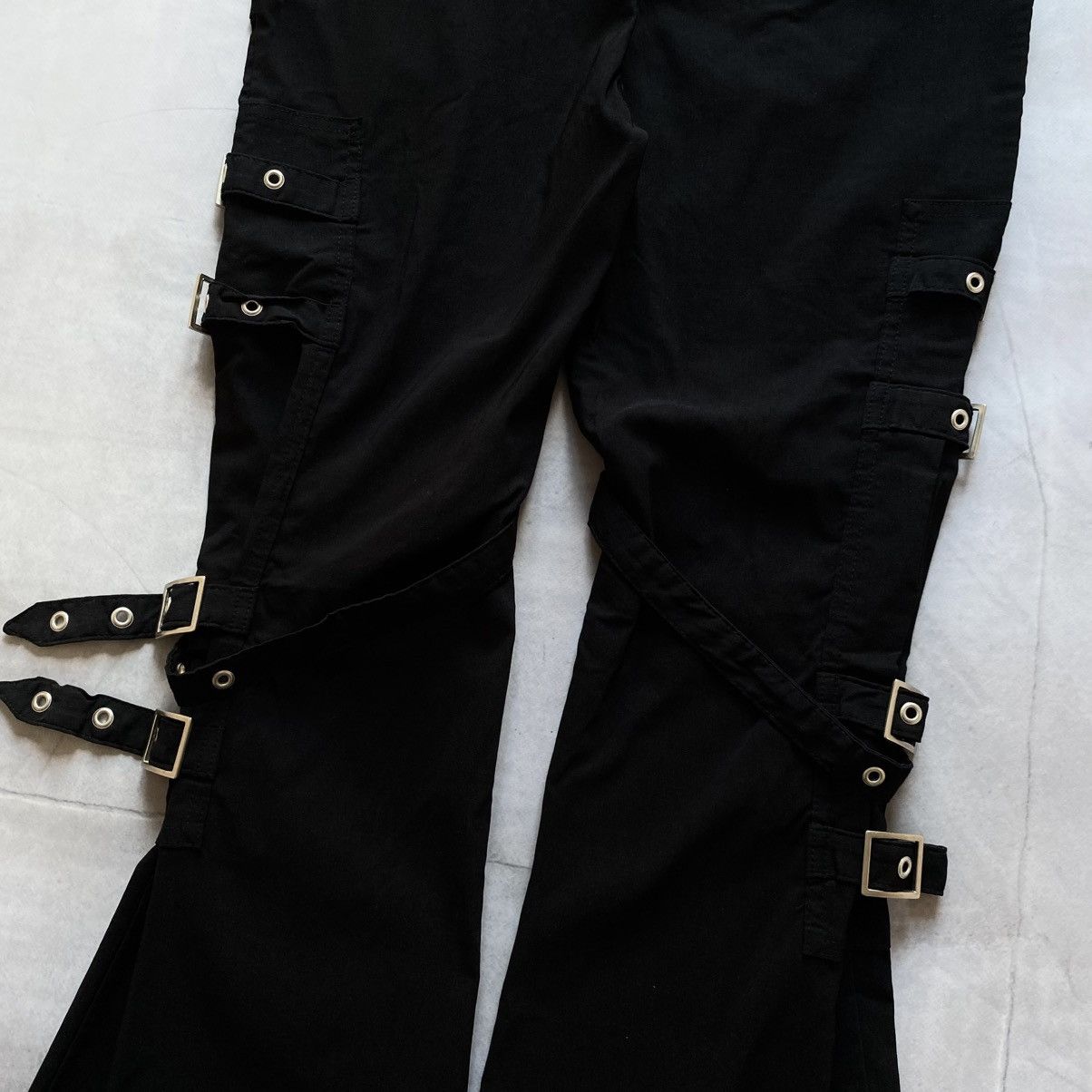Cop Copine Y2K Punk Strap Opium Bootcut Pants Hysteric Glamour Style Size 32" / US 10 / IT 46 - 8 Thumbnail