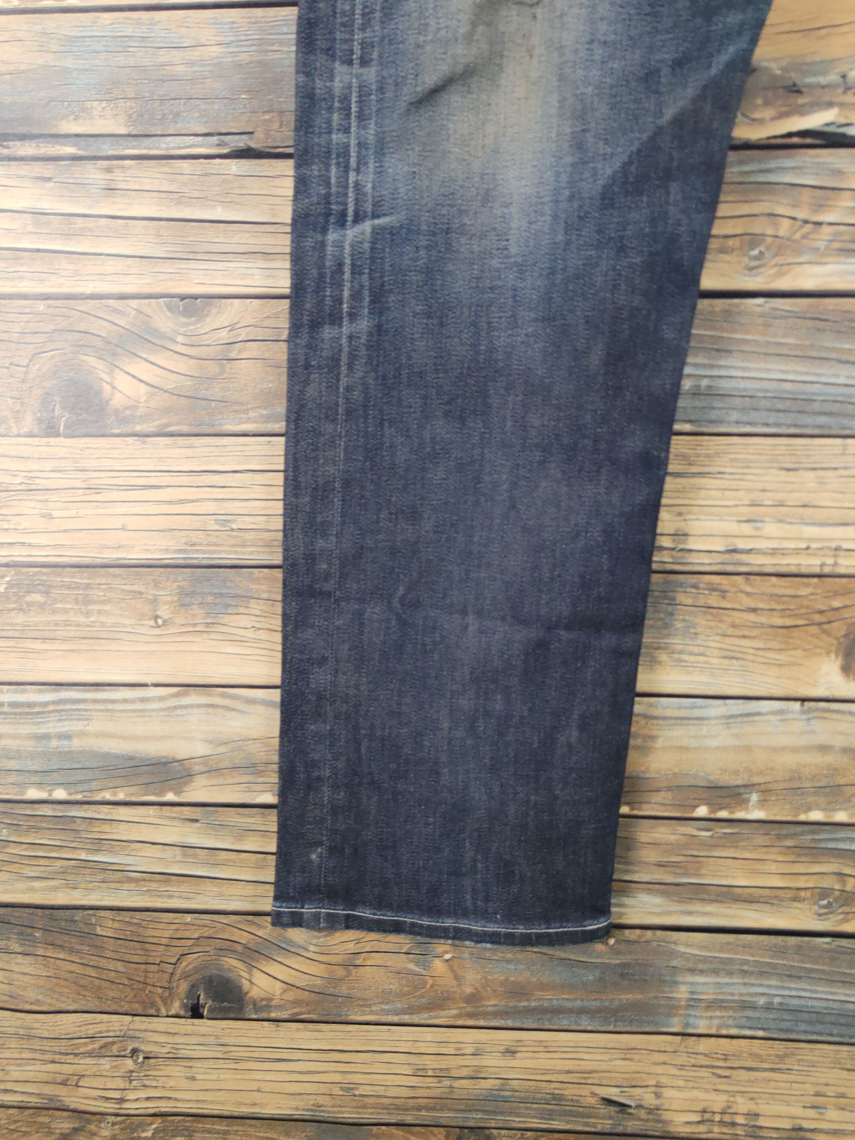 Anime Edwin X Bandai Gundam selvedge Ripped denim Jeans #W1723 Size US 35 - 4 Thumbnail
