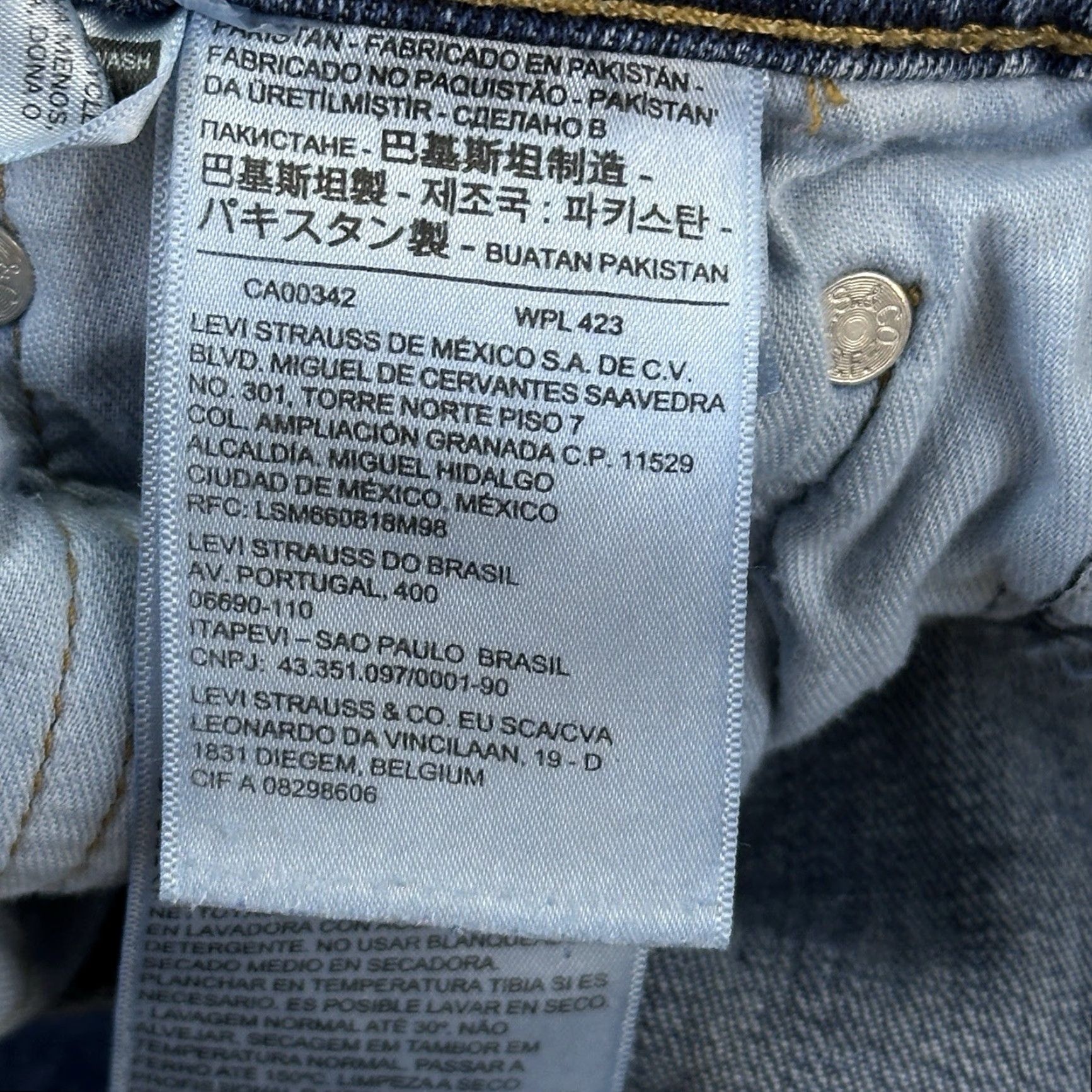 Levi's Levis 505 Jeans Mens 30x30 Blue Dark Wash Denim Regular Fit Stretch Casual - Levi's Jeans - 5-Pocket - Dark Wash - USA Retro Cowboy Theme Mens Jeans Size US 30 / EU 46 - 6 Thumbnail