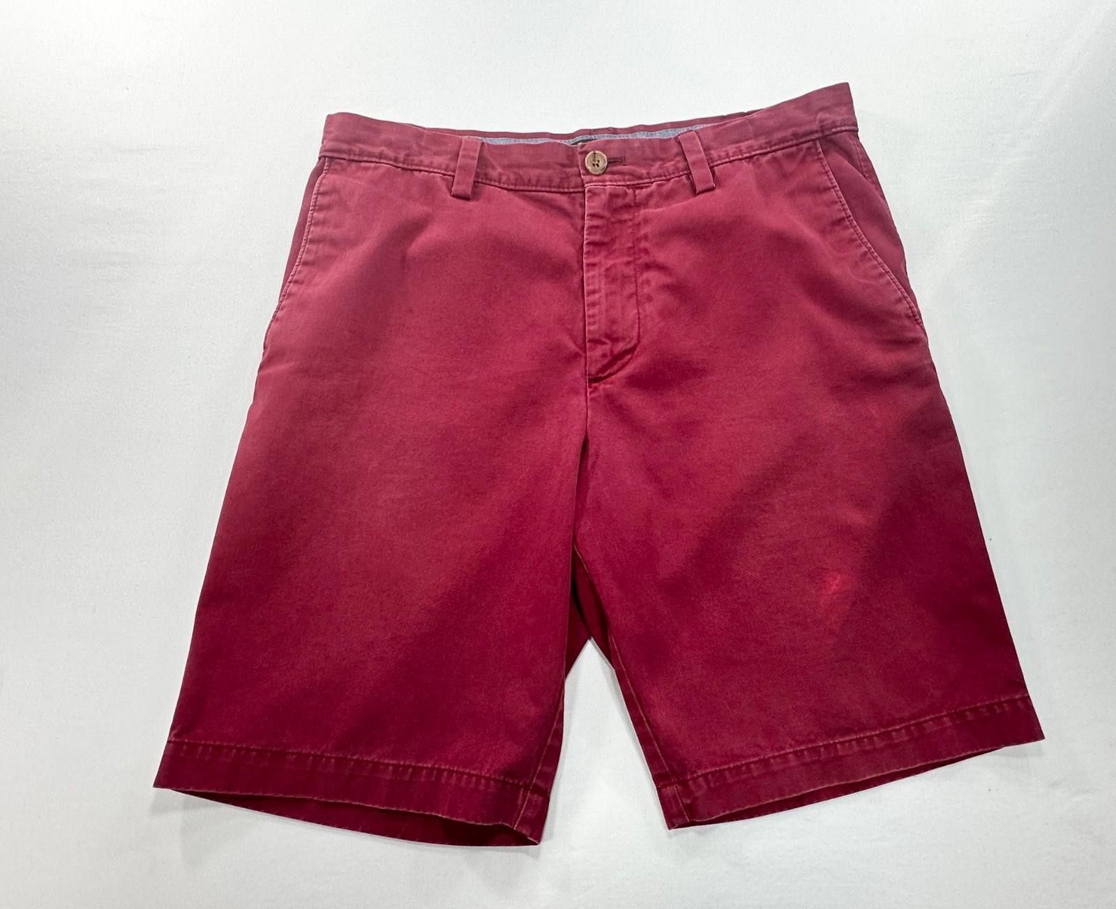 Banana Republic Banana Republic Aiden Shorts Flat Front Red Men's 31 Size US 31 - 1 Thumbnail