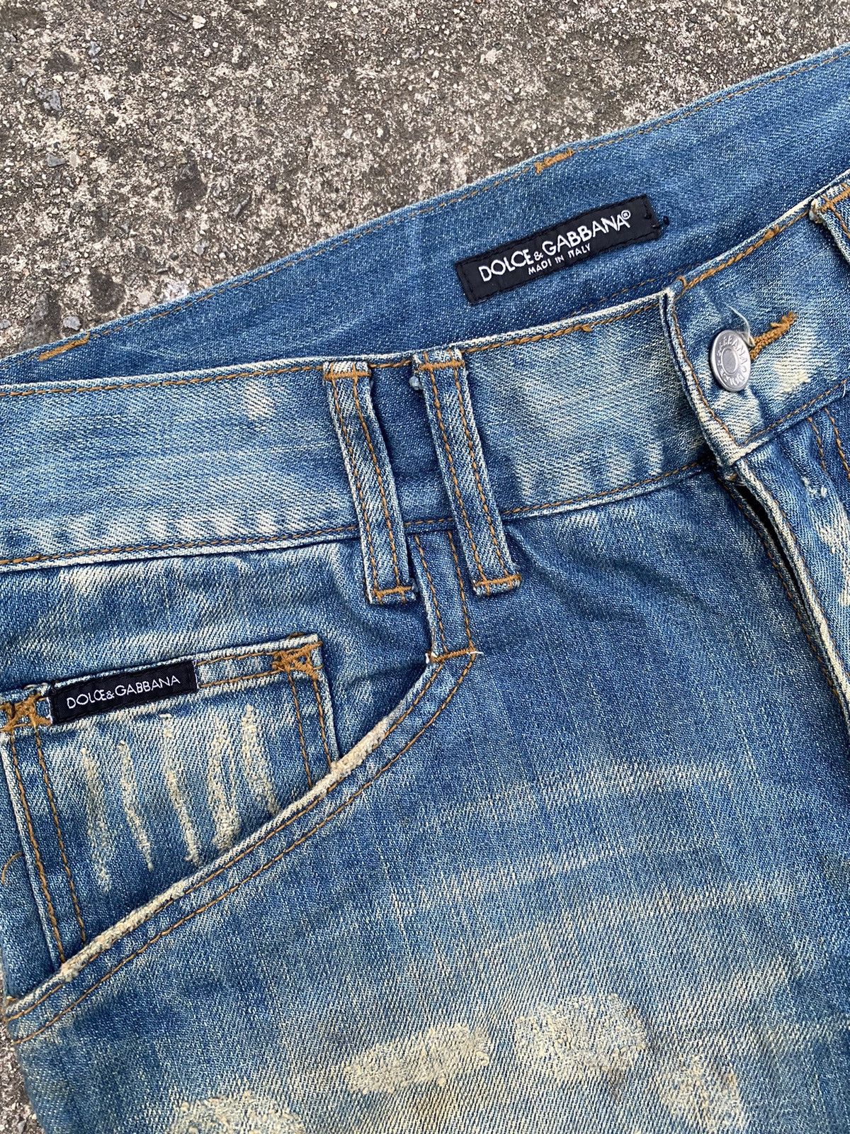 Dolce & Gabbana D&G Distressed Jeans Size US 30 / EU 46 - 10 Thumbnail