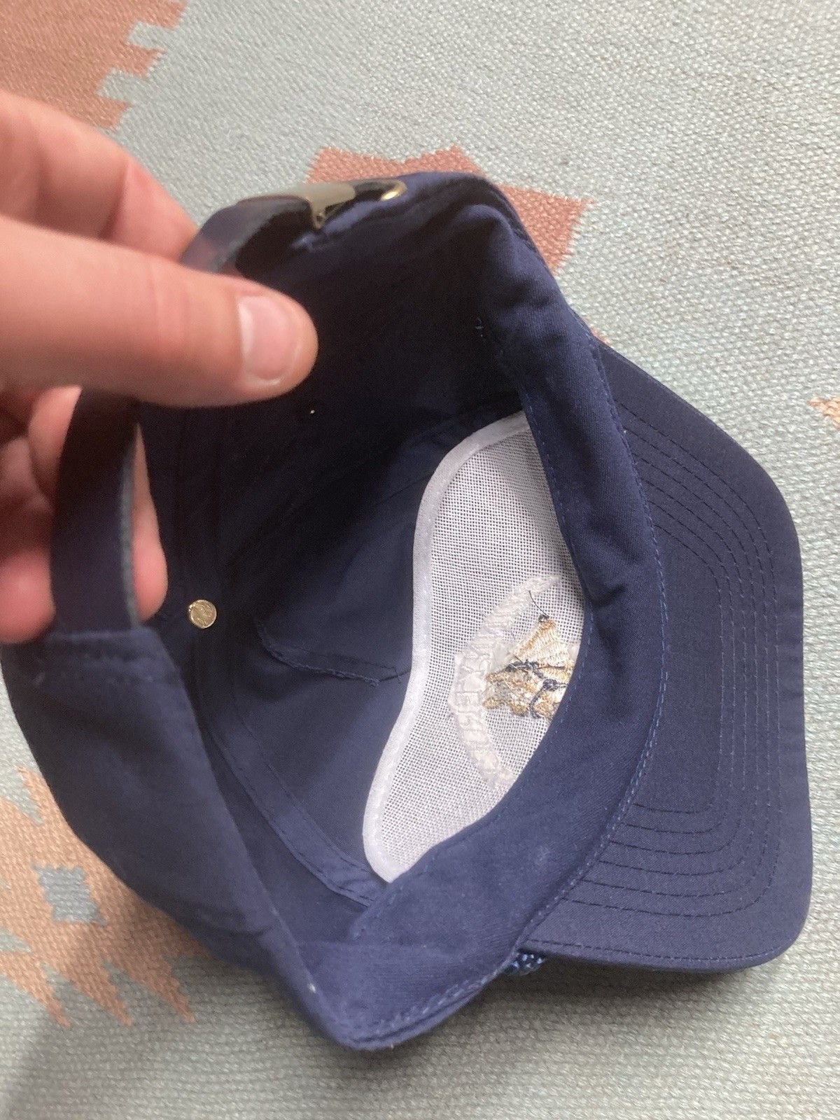 Vintage Vintage Strapback hat Sunnybrock Farm horse animal navy blue Size ONE SIZE - 8 Thumbnail