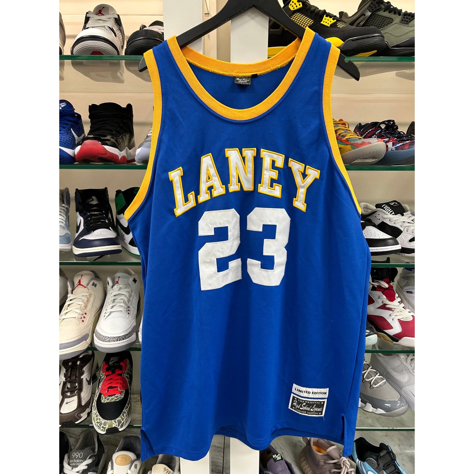 NBA Michael Jordan Laney High School Football Jersey #23 XL B13 Size US XL / EU 56 / 4 - 1 Thumbnail