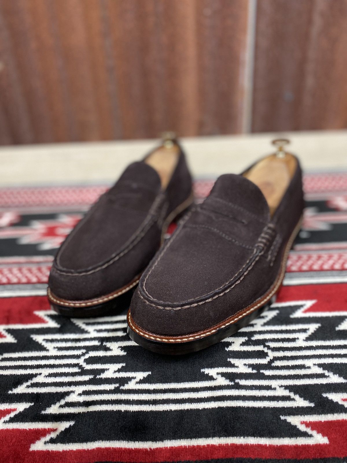 Polo Ralph Lauren Dustan II Penny Loafers Brown Suede