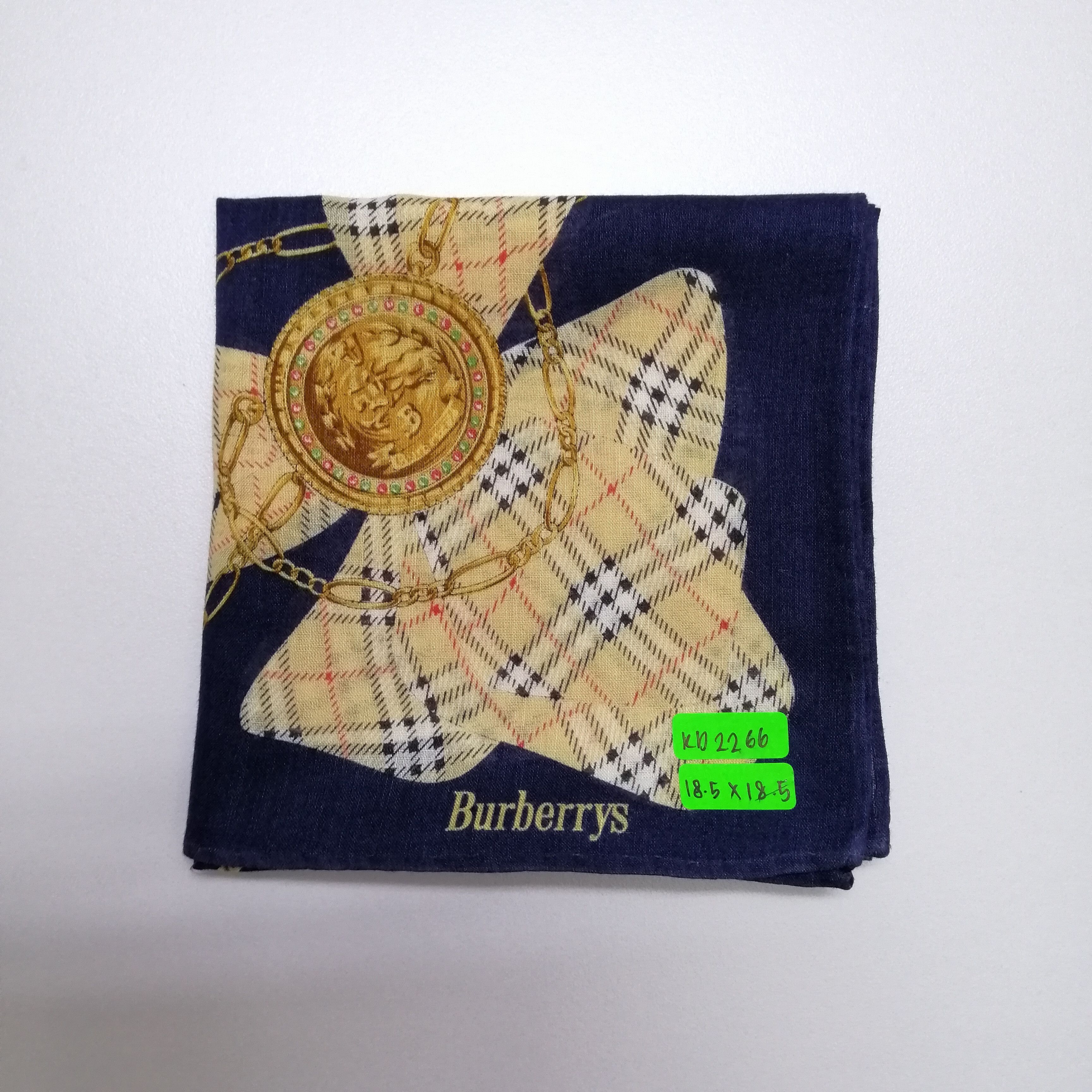 Burberry Vintage Burberry Handkerchief/Neckerchief/Bandana-KD2266 Size ONE SIZE - 5 Thumbnail