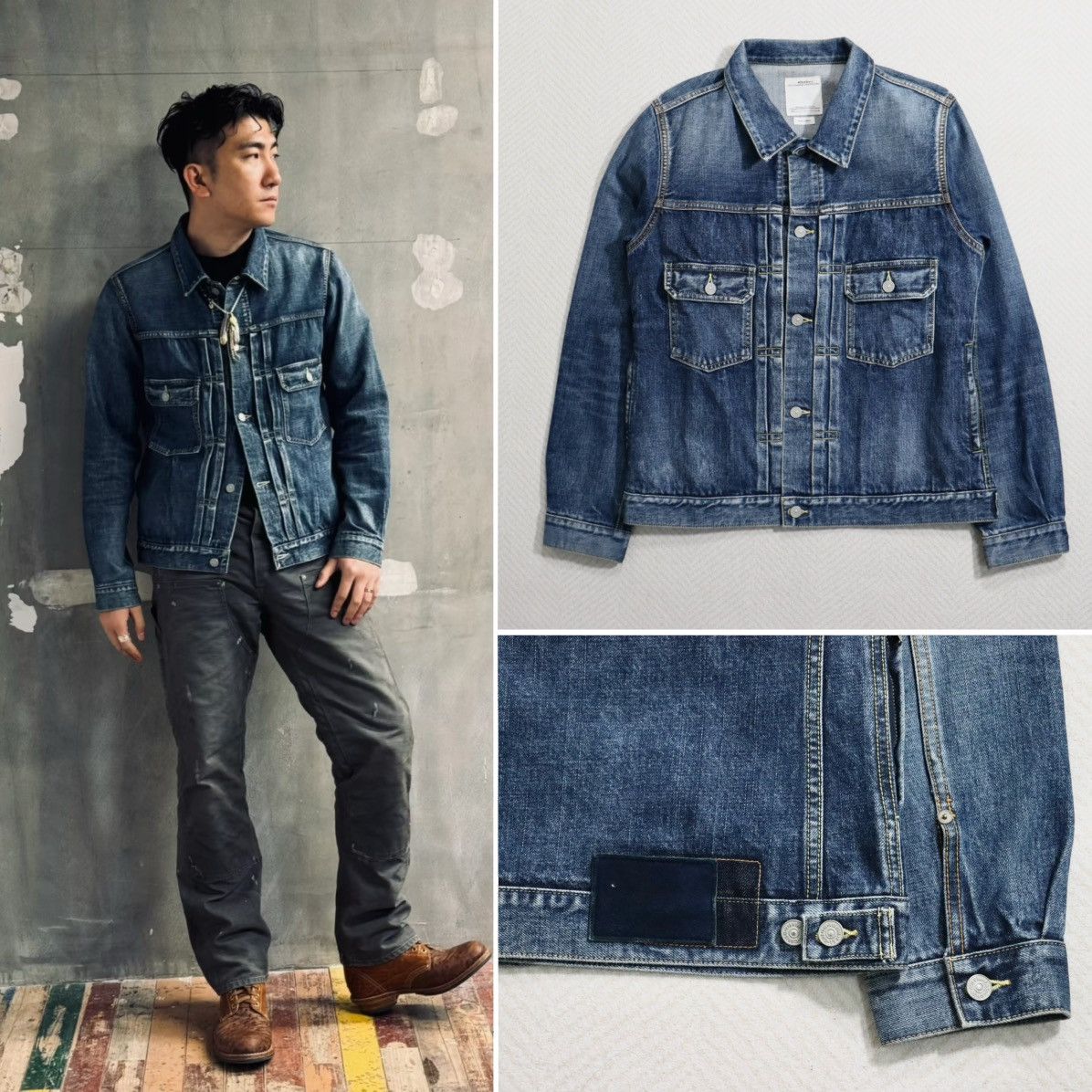 Visvim Visvim 21ss 101 Jkt Dmgd-1001，size4 | Grailed