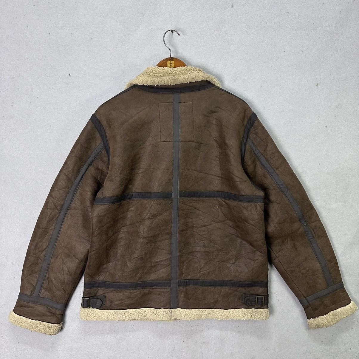Alpha Industries Vintage Alpha Industries Shearling Jacket Brown B3 Style Size US XL / EU 56 / 4 - 6 Thumbnail