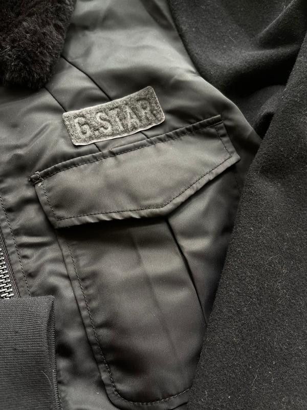 G-Star G-Star Raw Wool Nylon Black Fly jaket bomber Fur Size M / US 6-8 / IT 42-44 - 9 Thumbnail