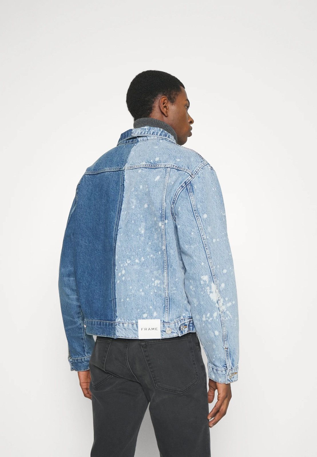 Frame !DS! SS23 Frame Half Bleached Blue Denim Jacket Size US M / EU 48-50 / 2 - 4 Thumbnail