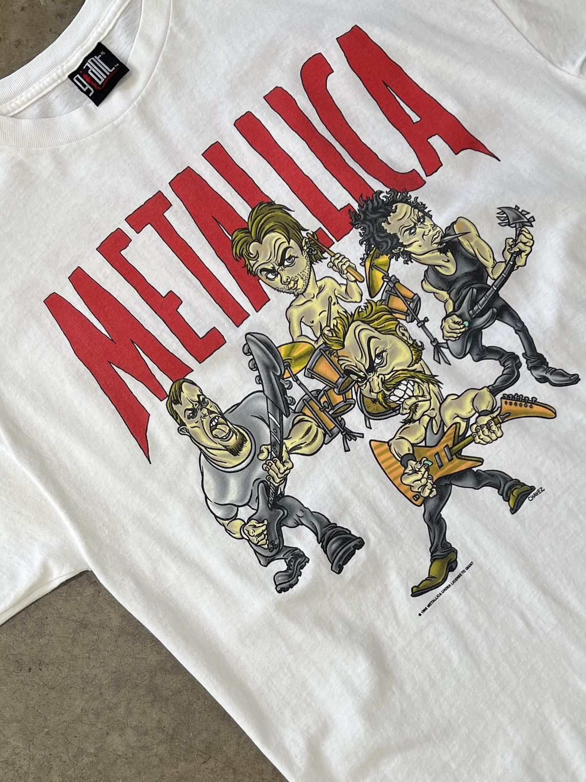 Band Tees × Metallica × Vintage Vintage 1996 Metallica Chavez