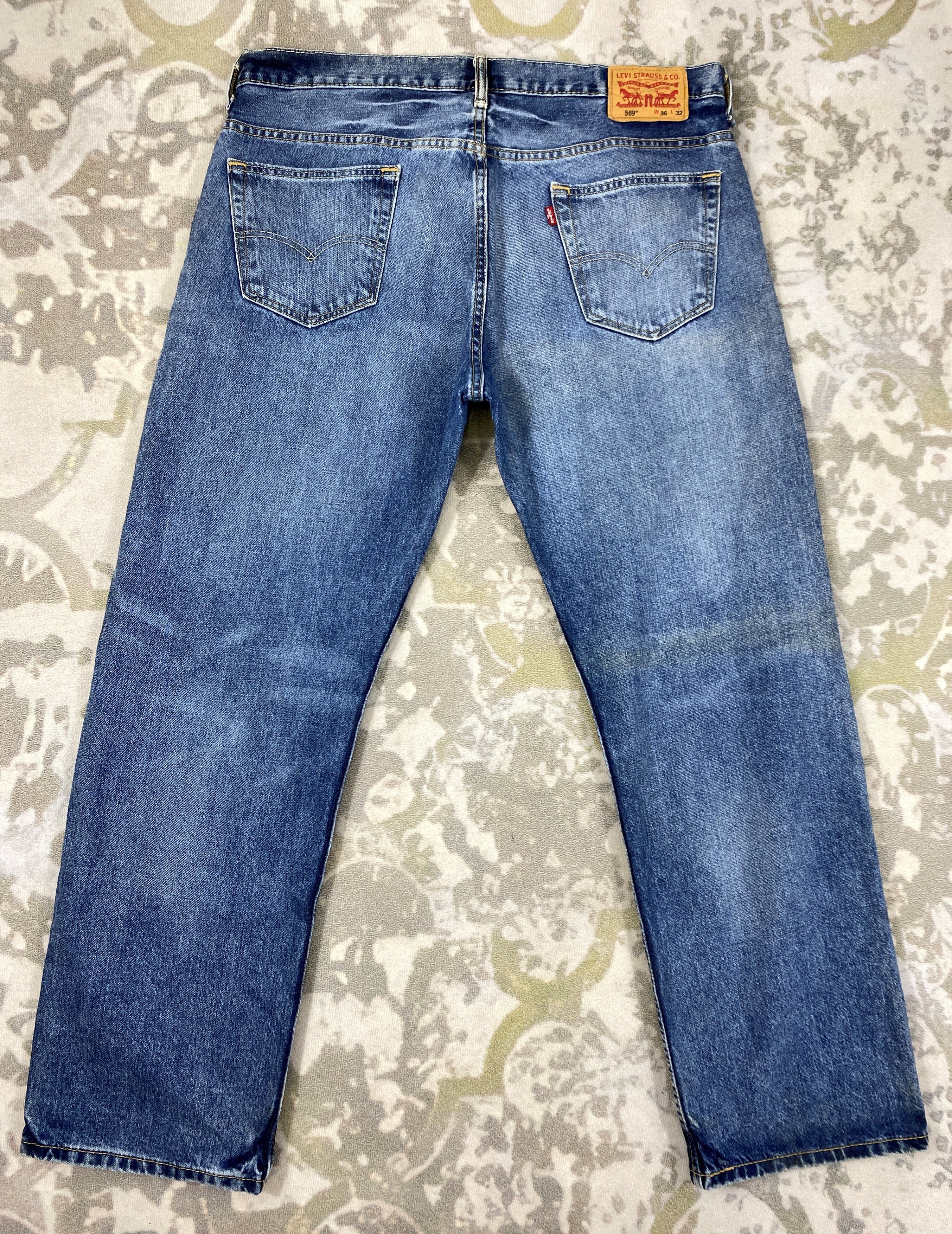 Levi's Blue Wash Vintage Levi's 569 Jeans 38x31 Denim -JN1064 Size US 38 / EU 54 - 2 Thumbnail