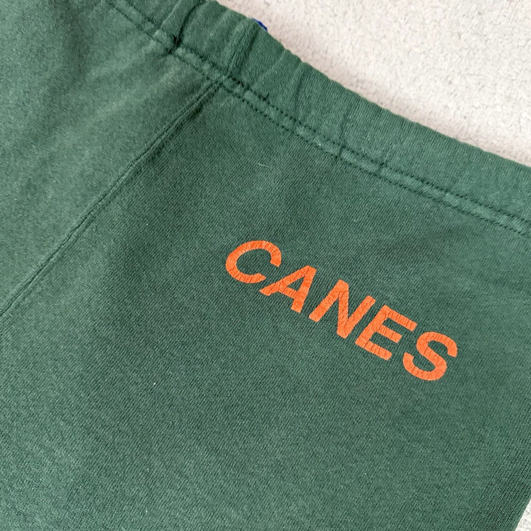 Russell Athletic VINTAGE Russell Athletic Sweatpants Adult M Green Miami Hurricanes 80s Retro Sports Mens Size US 31 - 4 Thumbnail