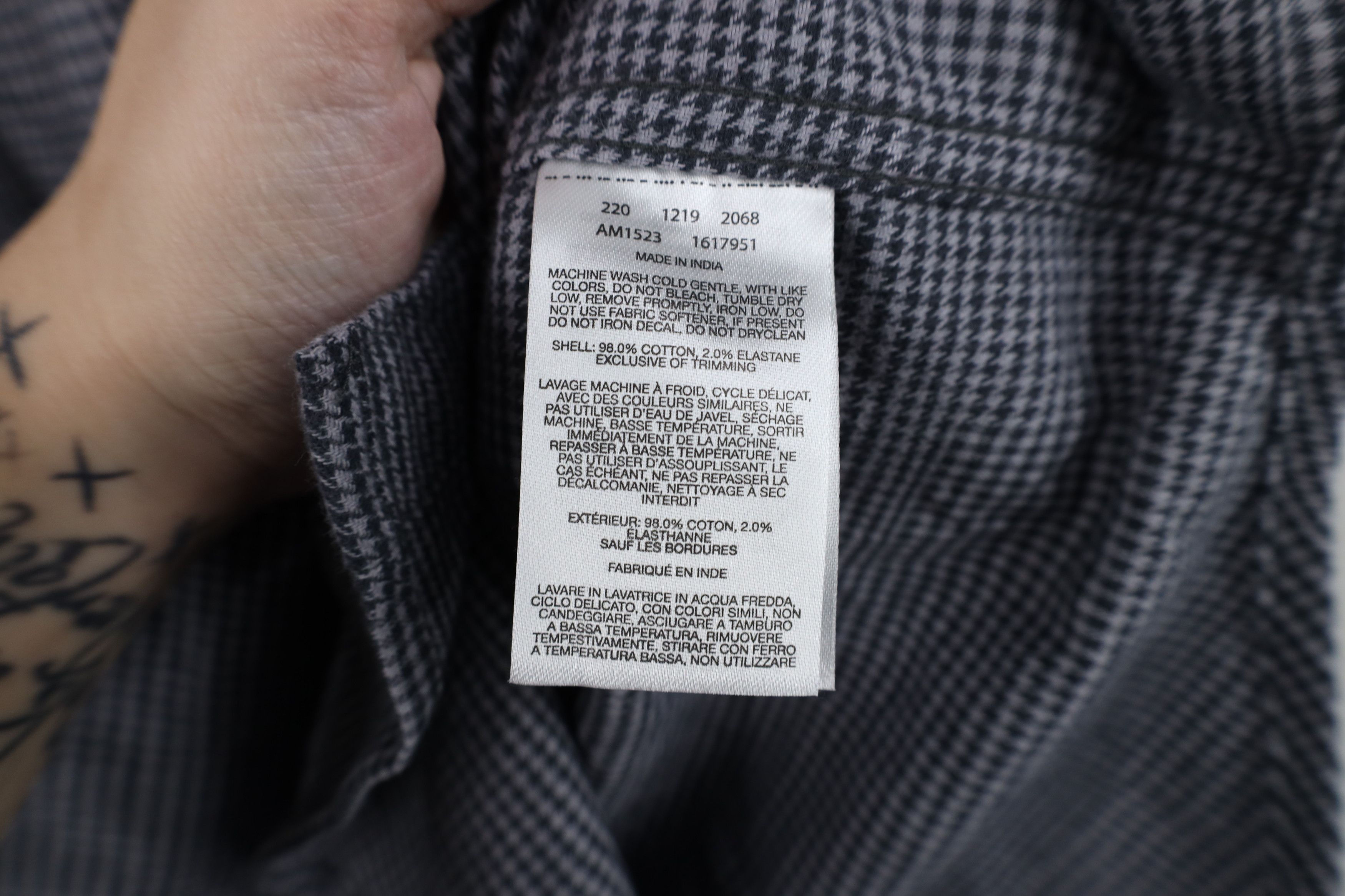 Columbia New Columbia Houndstooth Flannel Collared Button Shirt Gray Size US S / EU 44-46 / 1 - 11 Thumbnail
