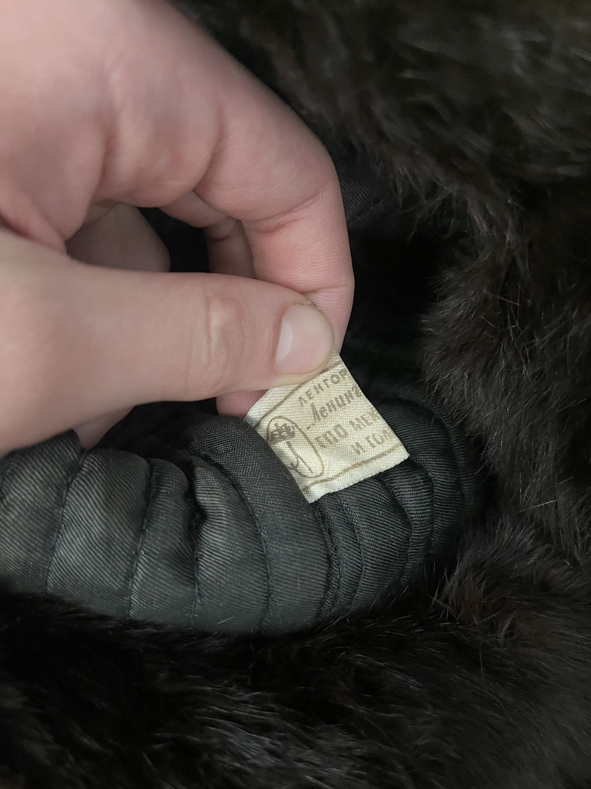 Cccp 1970s vintage Sovie Union made real fur Ushanka Trapper hat Size 32 - 7 Thumbnail