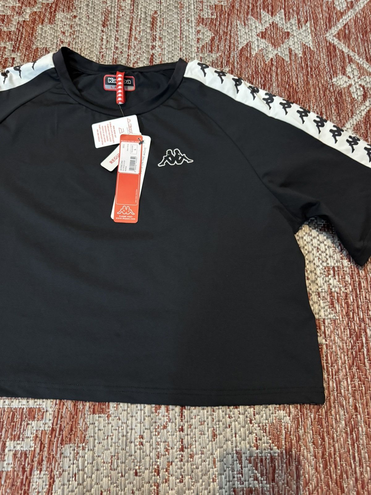 Kappa Women’s Kappa Crop Top Tee Size M Black DSWT Size M / US 6-8 / IT 42-44 - 2 Thumbnail