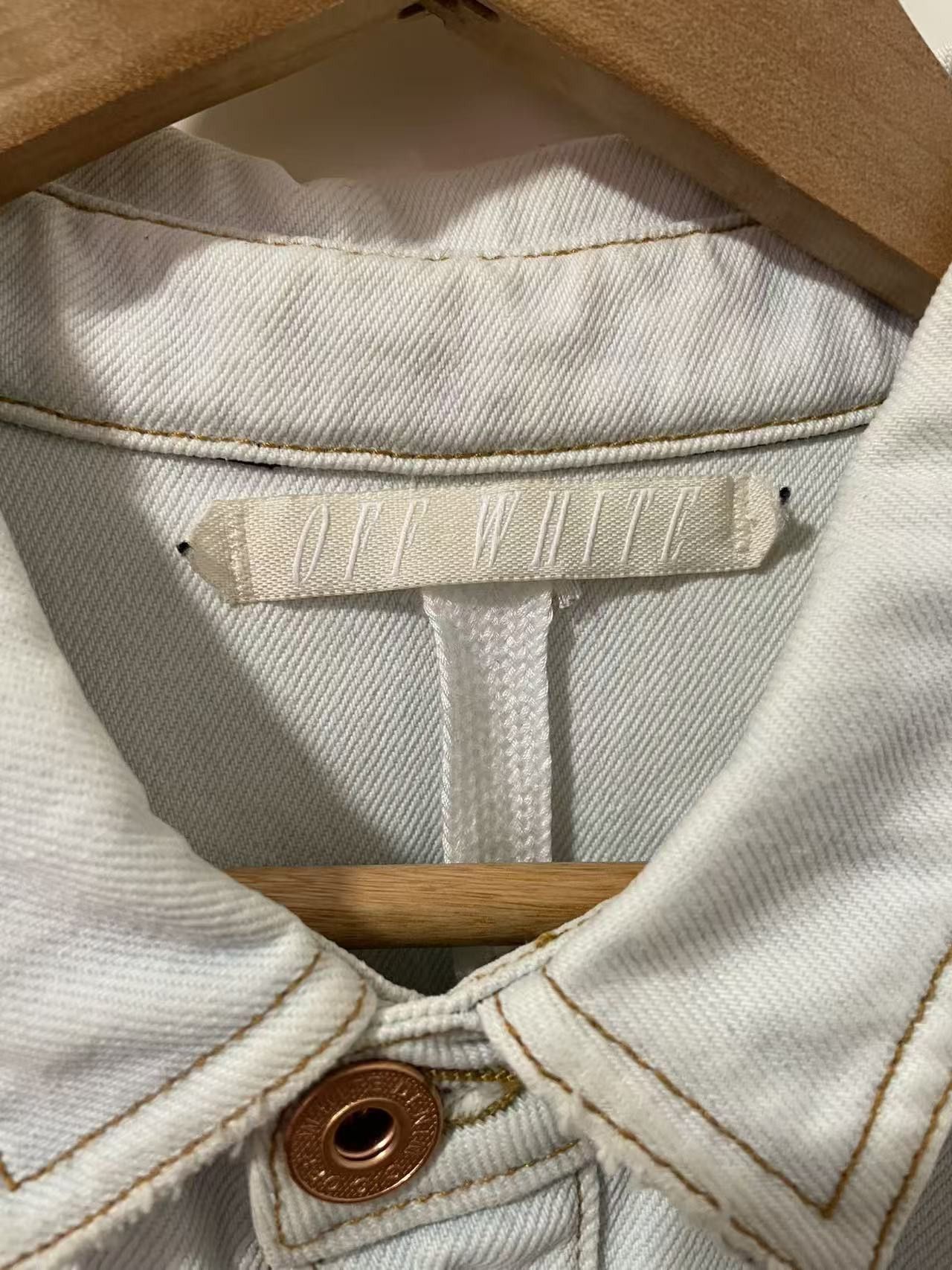 Off-White SS16 Eagle Embroidered Bleached Denim Overshirt Size US L / EU 52-54 / 3 - 7 Thumbnail