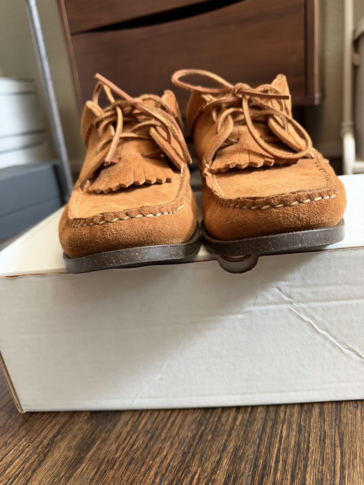 Yuketen Blucher W/Kiltie W/Camp sole FO G brown Size US 10 / EU 43 - 8 Thumbnail