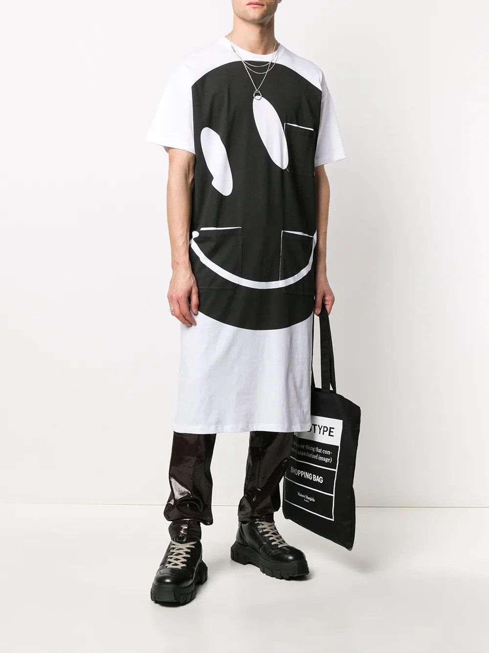 Raf Simons o1y0325 Crewneck T-Shirt in Black/White Size US XS / EU 42 / 0 - 5 Thumbnail