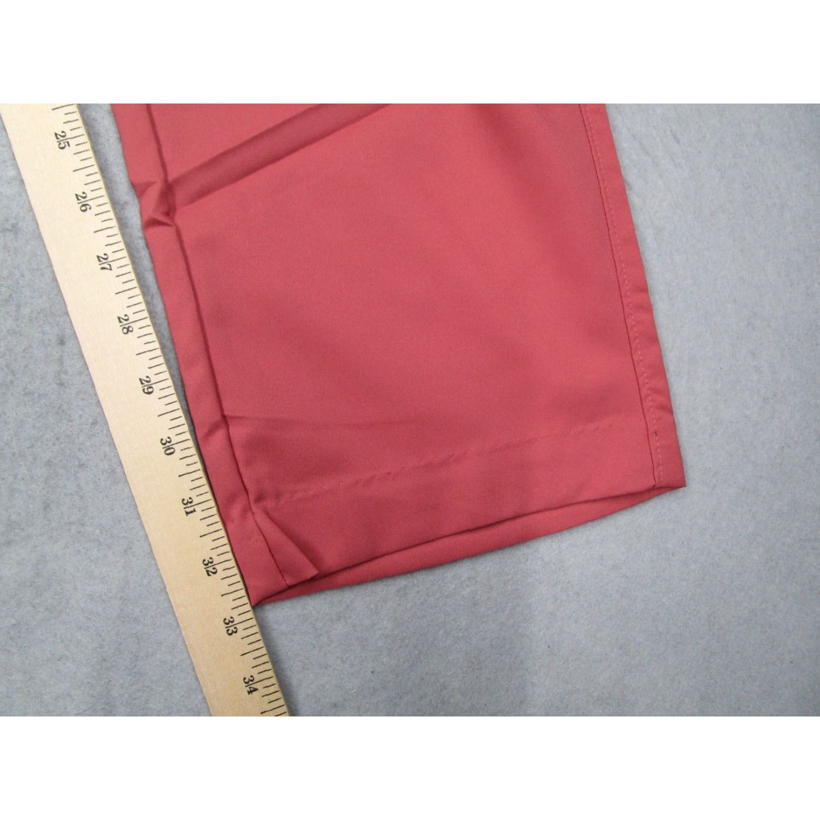 Vintage Matte Grey Men Pants 34 Red Player Fit 4 Way Stretch Work Casual Golf 34x33 Slimming Pockets Straight Chino Polyester Machine Washable 34 Regular Mens Size US 34 / EU 50 - 7 Thumbnail