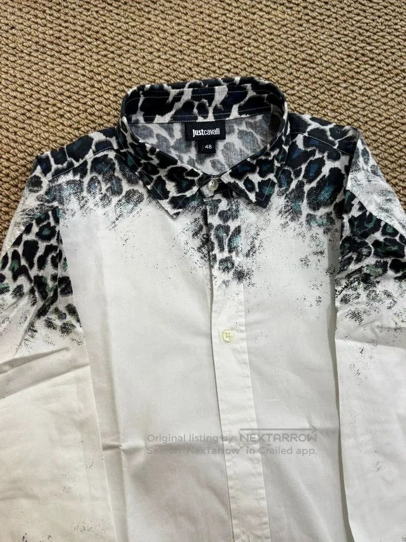 Just Cavalli Just Cavalli Leopard Print Button-Up Shirt. Size US L / EU 52-54 / 3 - 3 Thumbnail